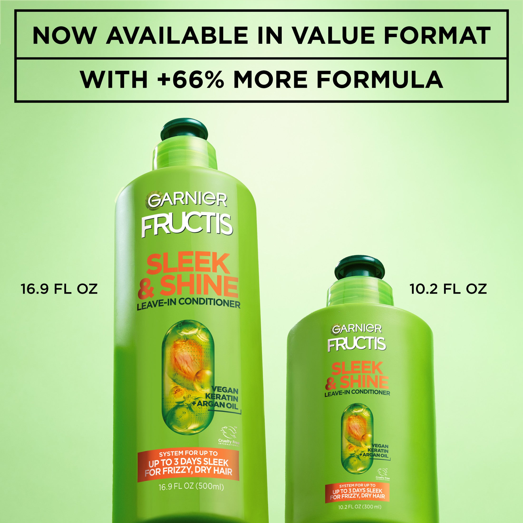 Garnier Fructis Sleek Leave-In Hair Conditioner XL, 16.9 fl oz