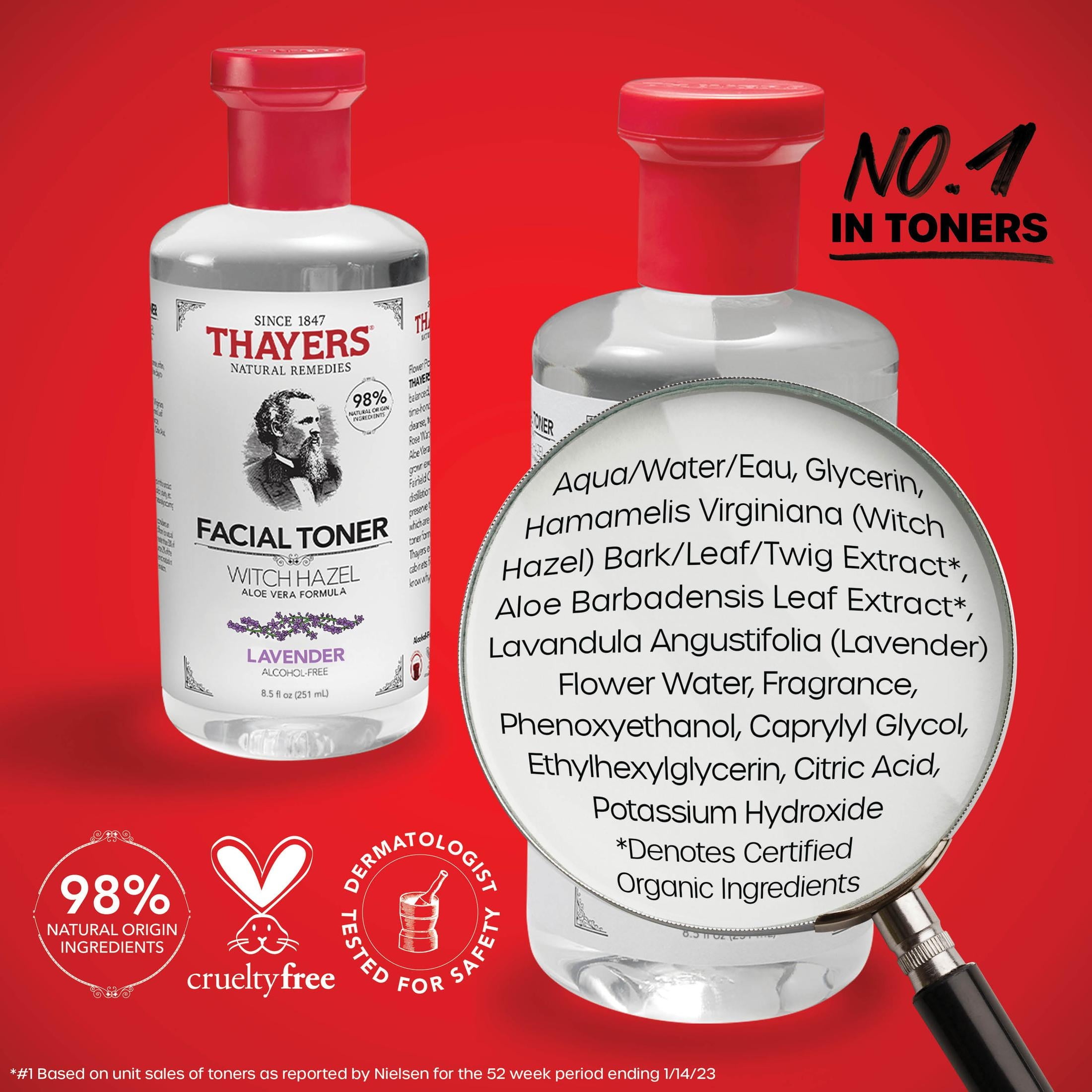 Thayers Lavender Witch Hazel Facial Toner, 8.5 oz