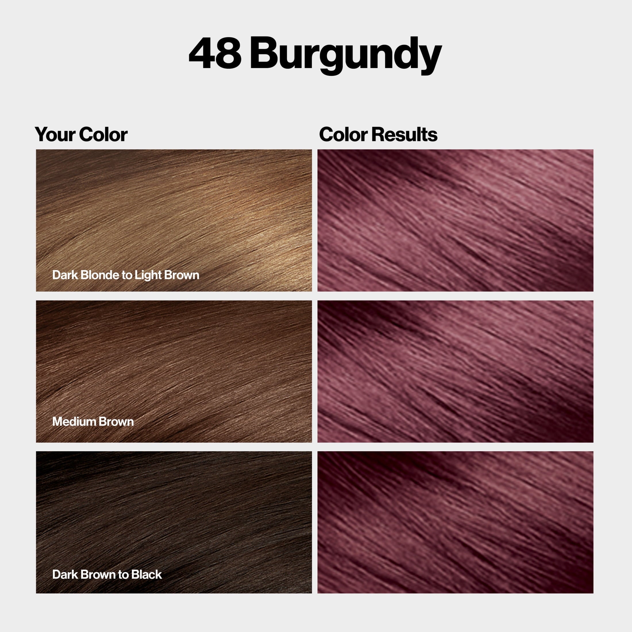 Revlon ColorSilk Permanent Hair Color, Bond Repair Complex, 48 Burgundy, 1 pack