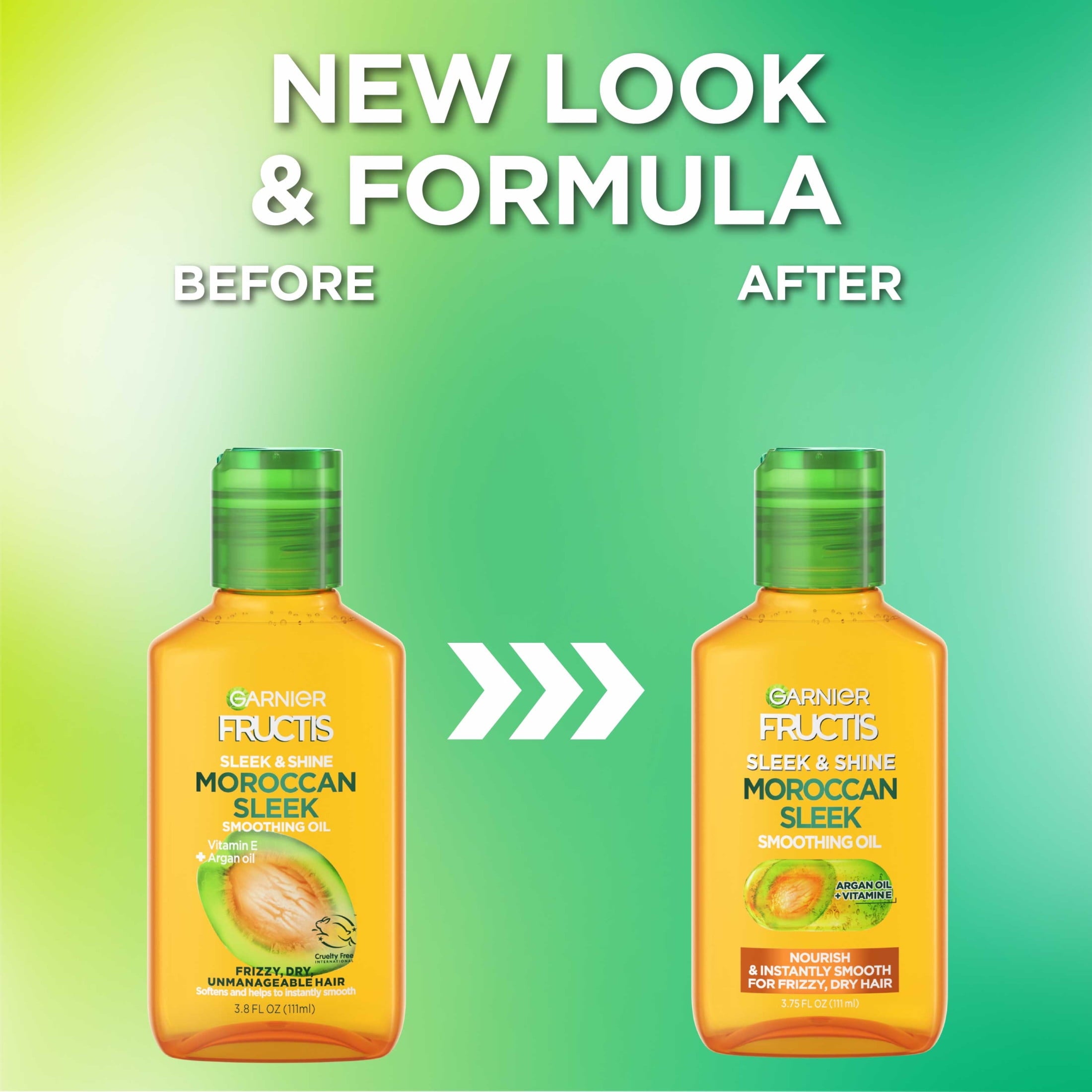 Garnier Fructis Sleek & Shine Moroccan Sleek Smoothing Conditioning Oil for Dry Hair, 3.75 fl oz