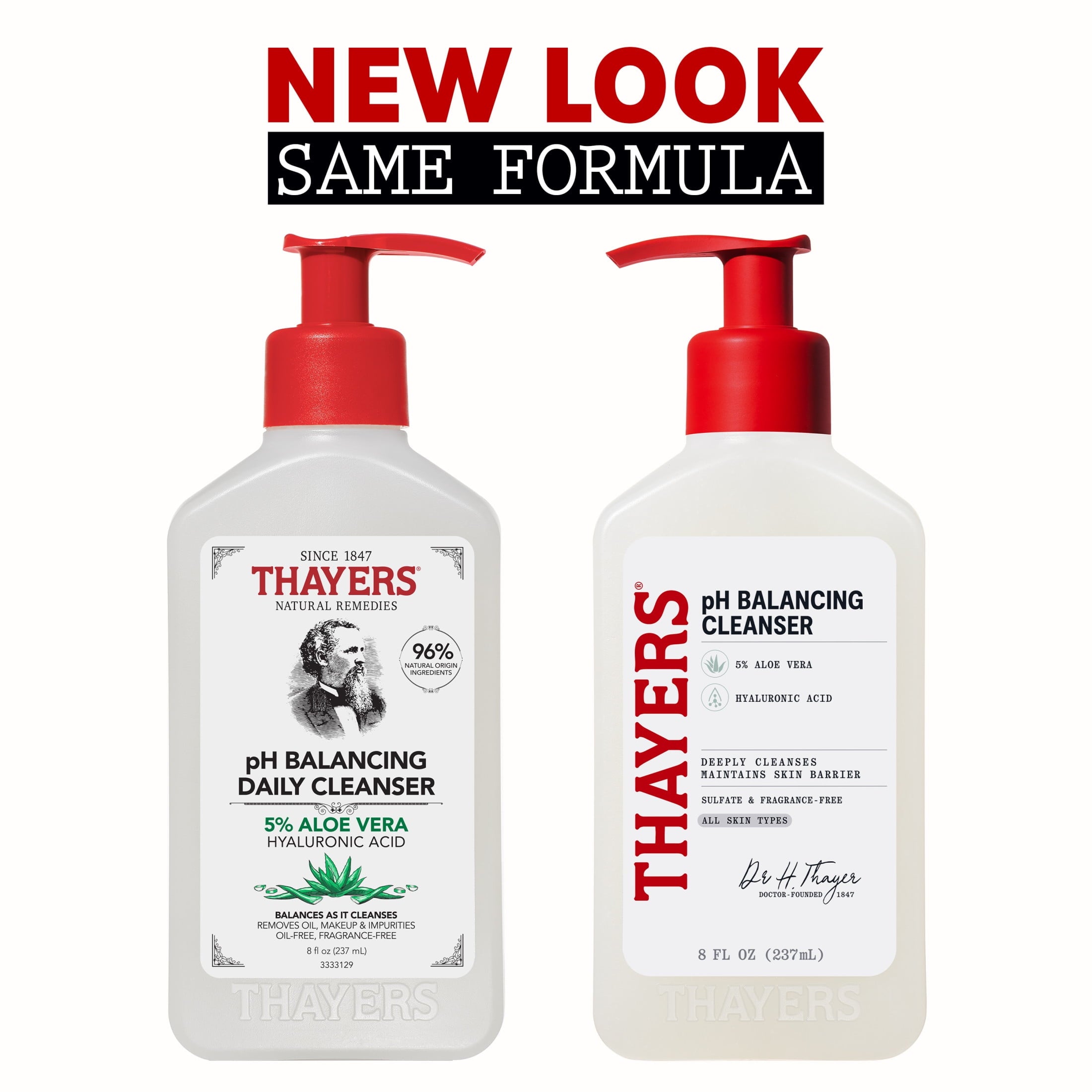 Thayers Face Care pH Balancing Daily Cleanser with Aloe Vera, 8 fl oz