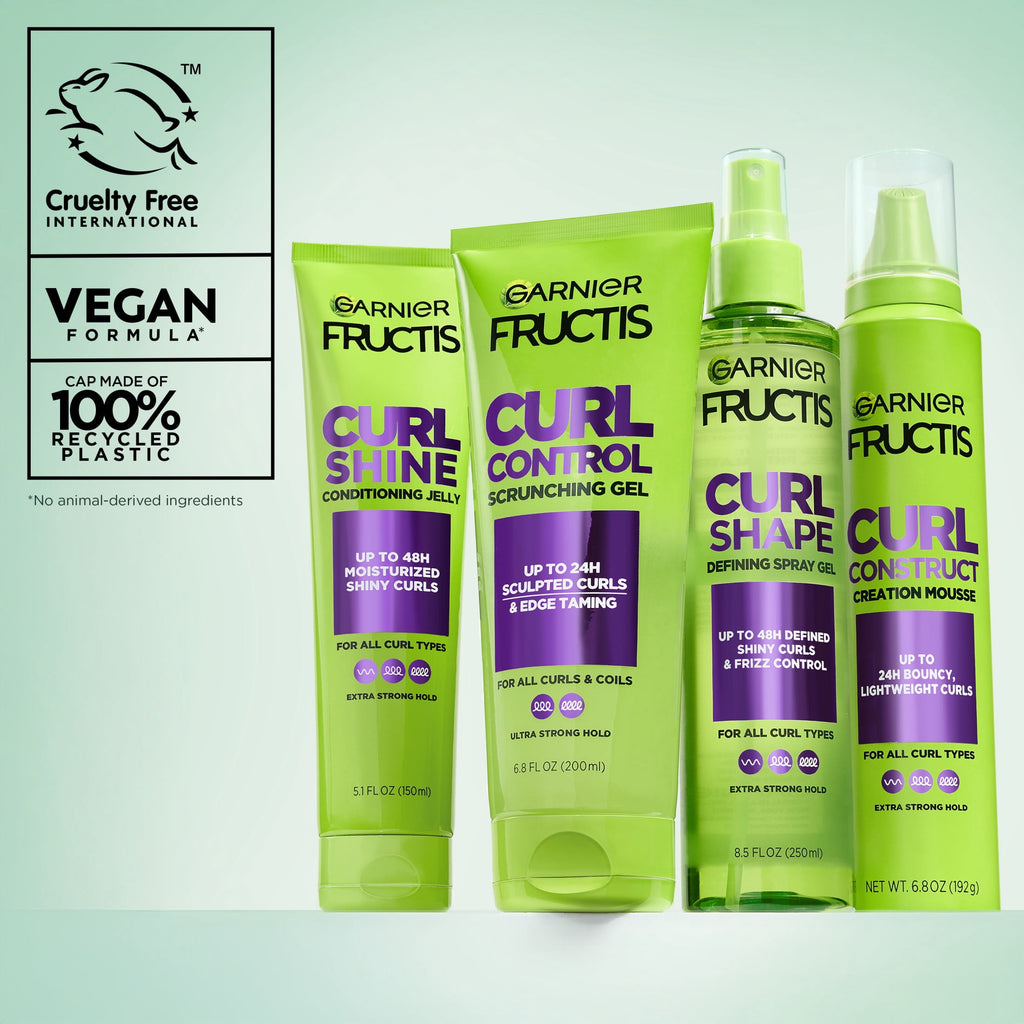 (6 pack) Garnier Fructis Style Curl Construct Creation Mousse, For Curly Hair, 6.8 oz.