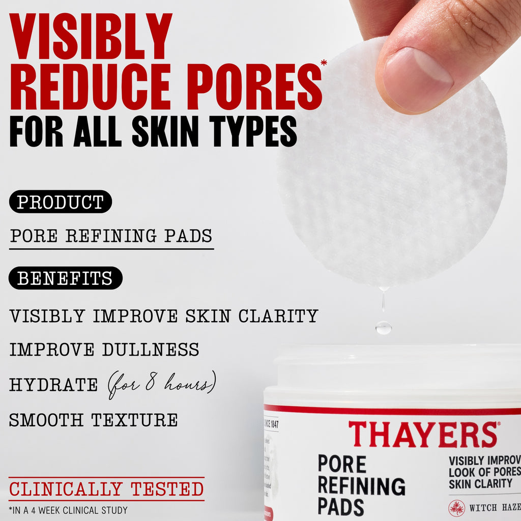 Thayers Face Care Pore Refining Pads with Witch Hazel and Salicylic Acid 60 Count, 1 Kit