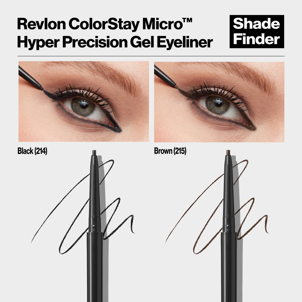 Revlon ColorStay Micro™ Hyper Precision Gel Eyeliner, 214 Black, 0.002 oz