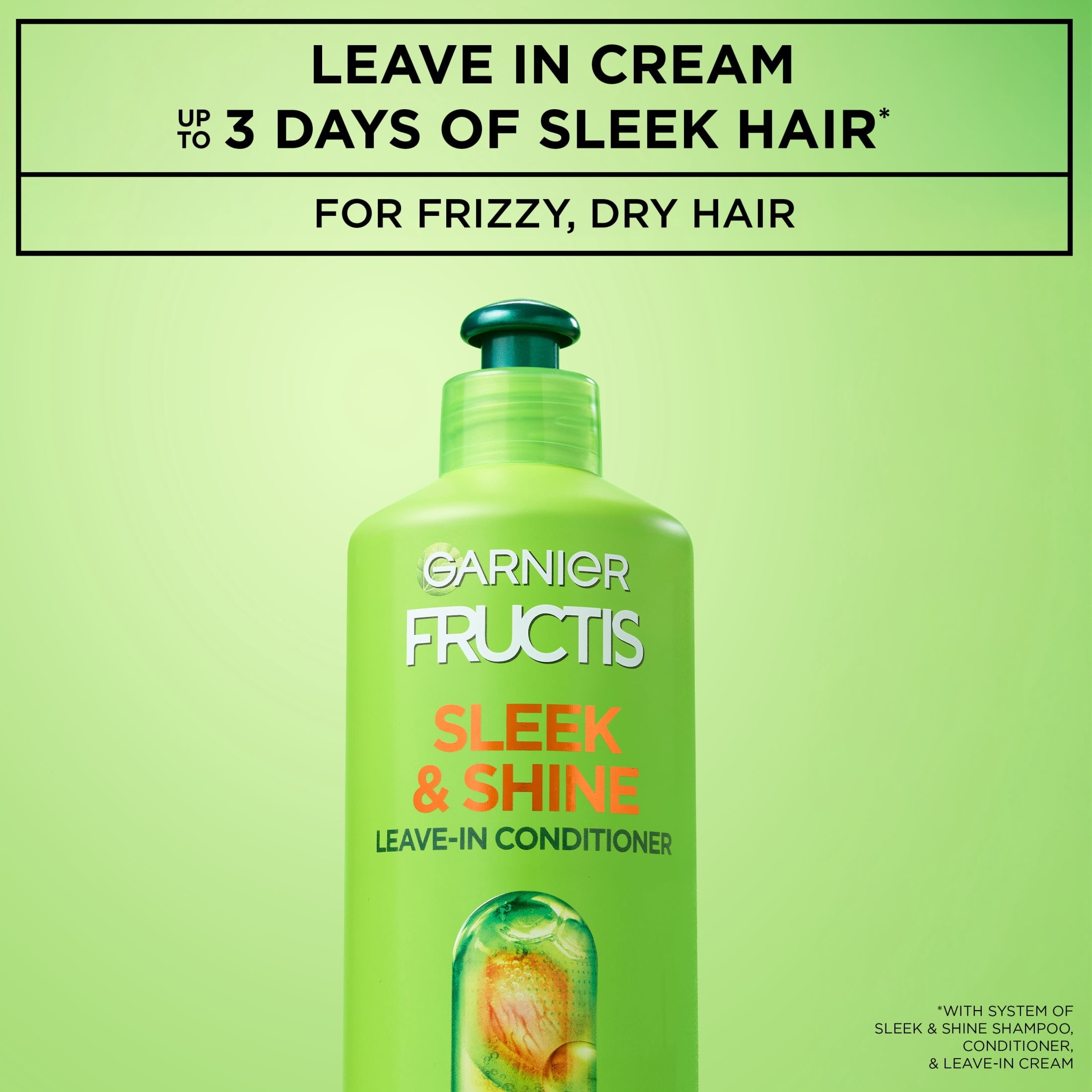 Garnier Fructis Sleek Leave-In Hair Conditioner XL, 16.9 fl oz