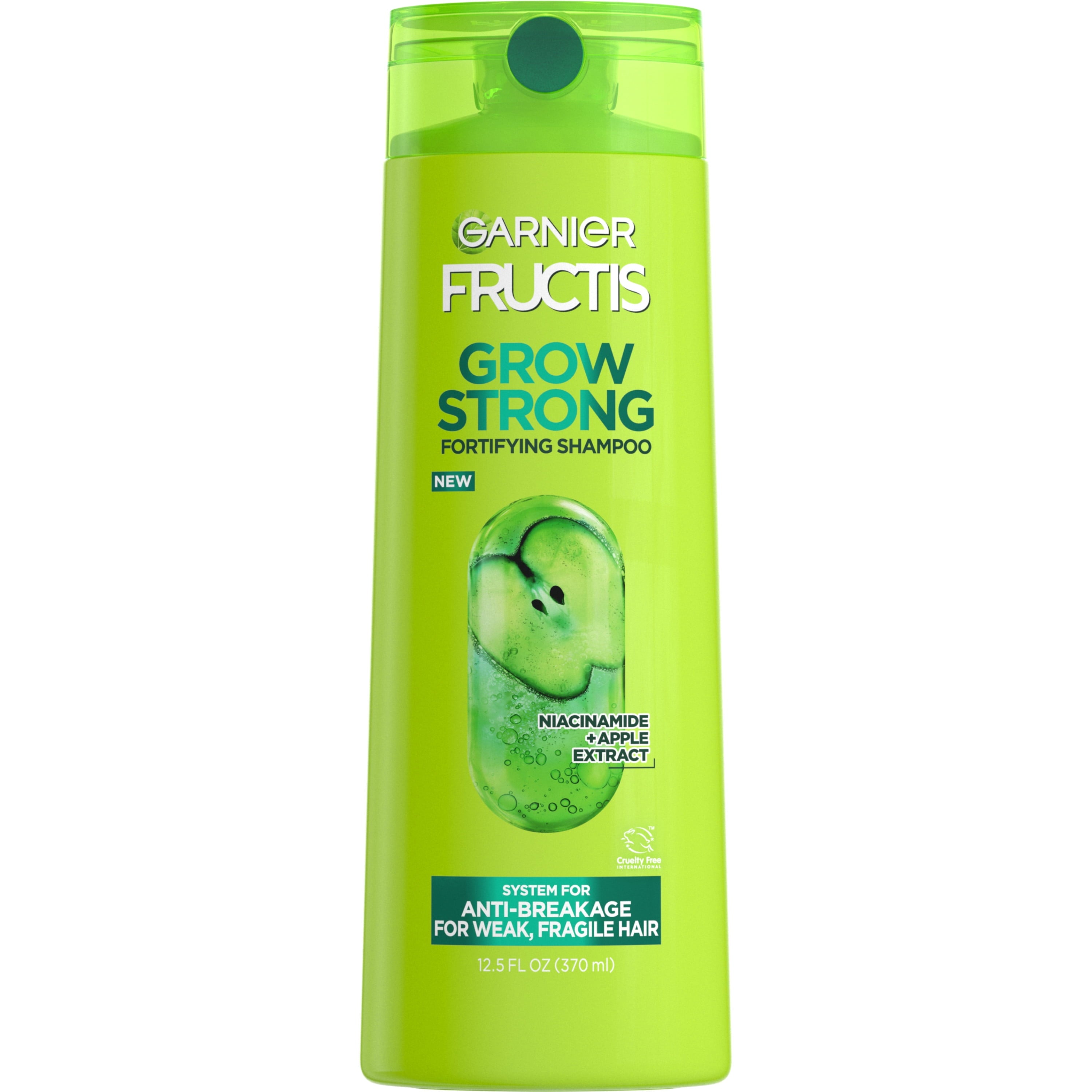 Garnier Fructis Grow Strong Fortifying Shampoo Ceramide and Apple Extract All Hair Types 12.5 fl oz