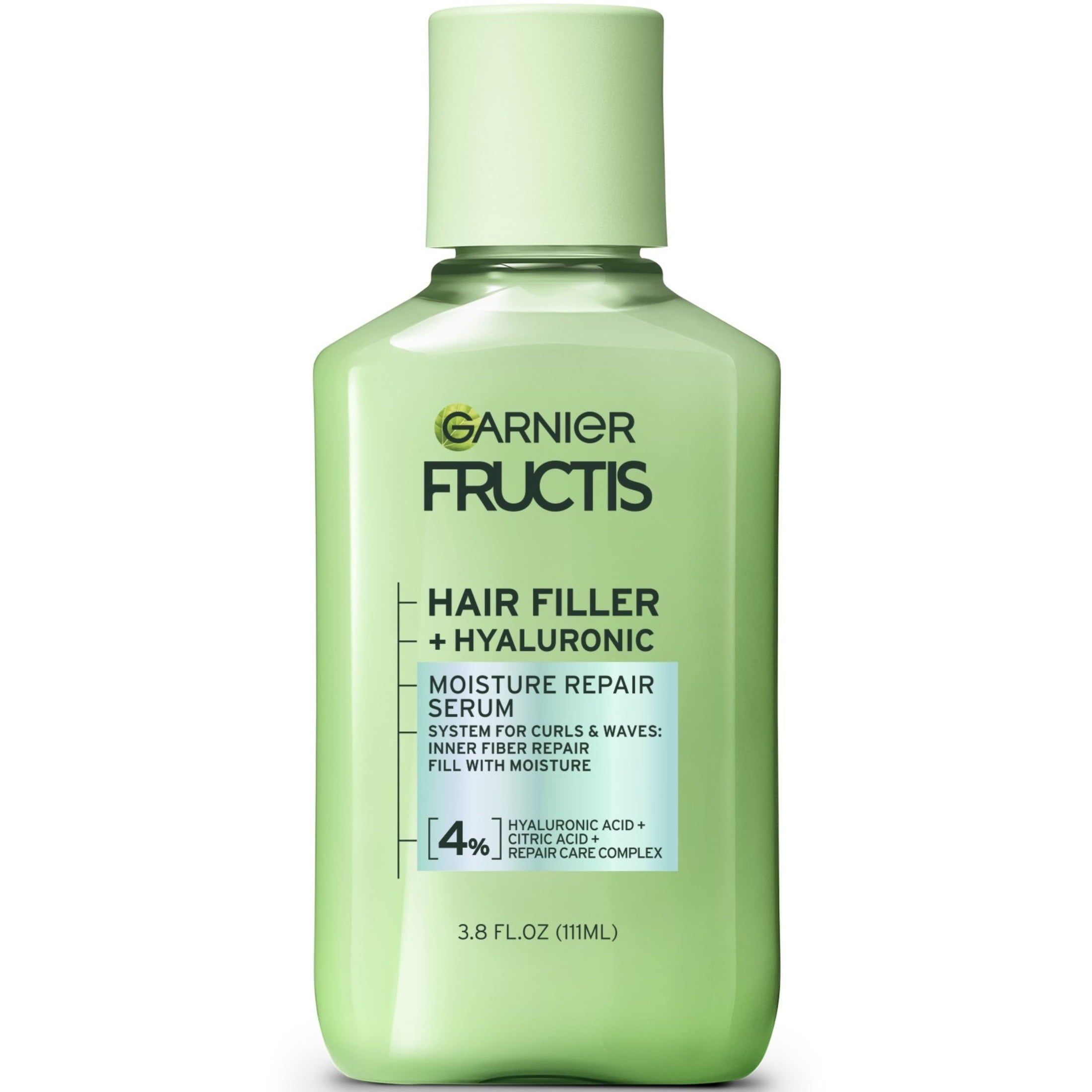 Garnier Fructis Hair Filler Moisture Repair Serum Treatment, Curly Hair, 3.75 fl oz