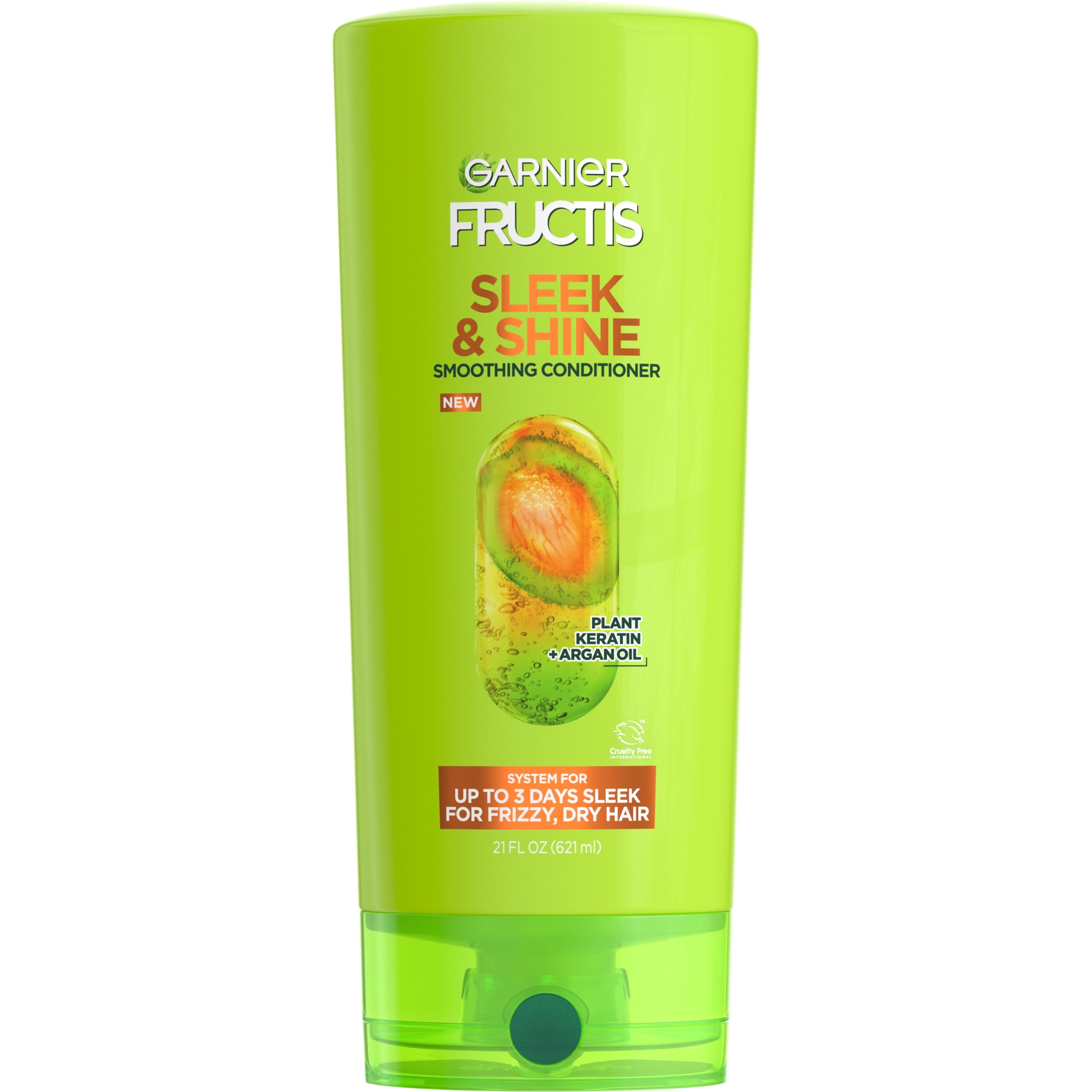 Garnier Fructis Sleek and Shine Smoothing Conditioner with Argan Oil, 21 fl oz