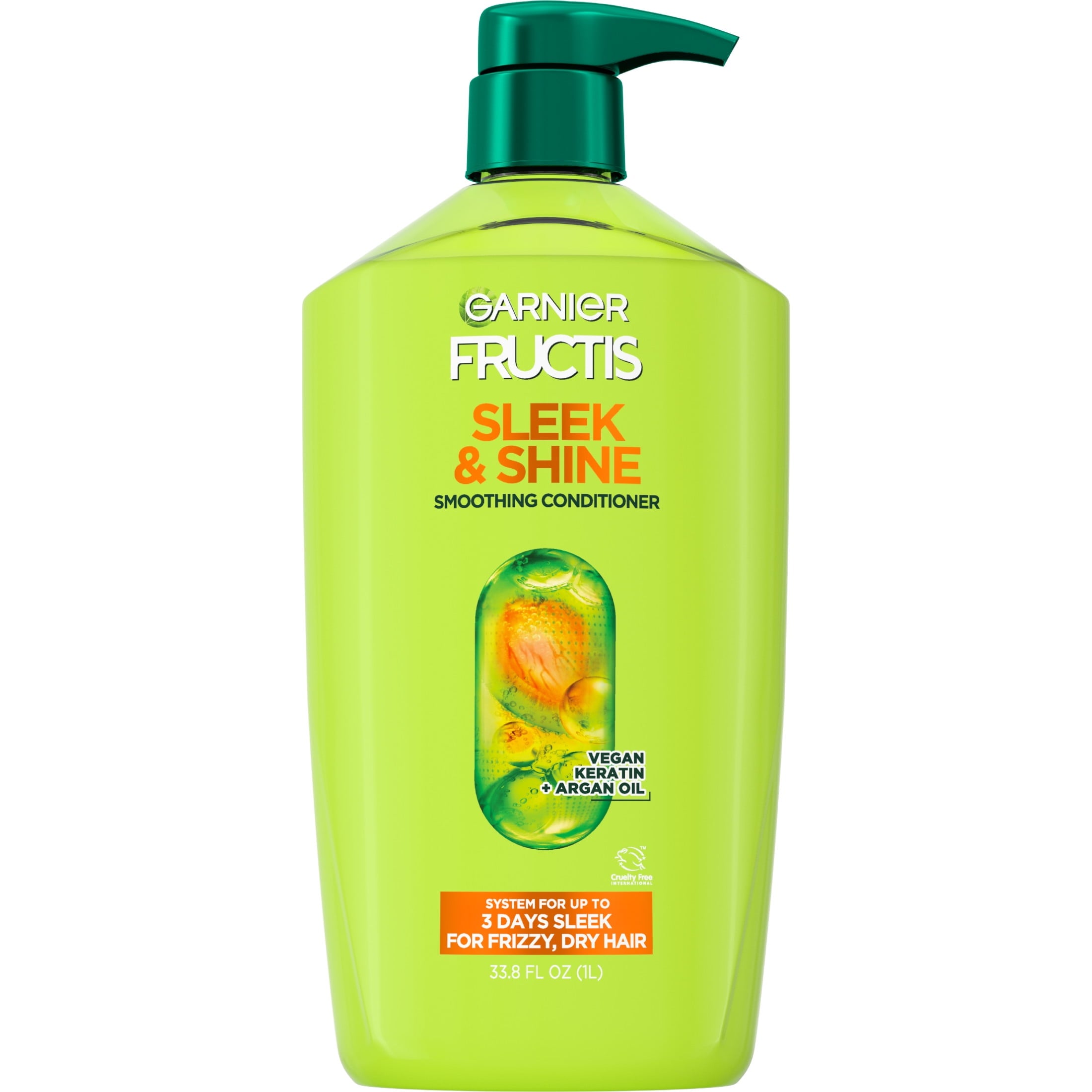 Garnier Fructis Sleek and Shine Smoothing Conditioner with Argan Oil, 33.8 fl oz