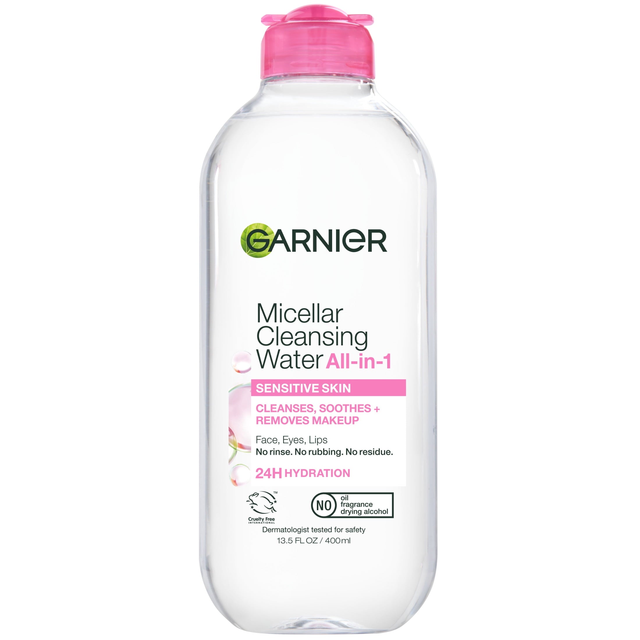 Garnier SkinActive Micellar Cleansing Water All in 1 Makeup Remover, Face Cleanser, 13.5 fl oz
