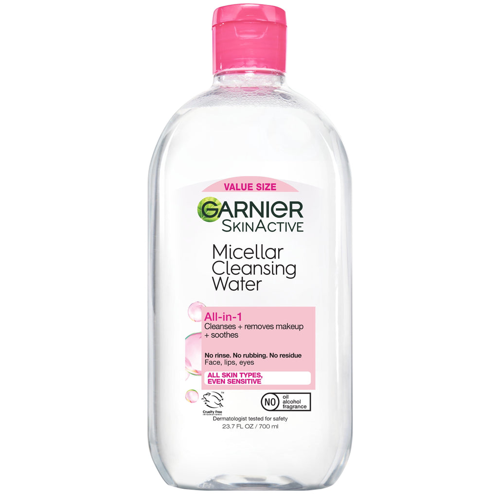 Garnier SkinActive Micellar Cleansing Water All in 1 Makeup Remover, Face Cleanser, 23.7 fl oz