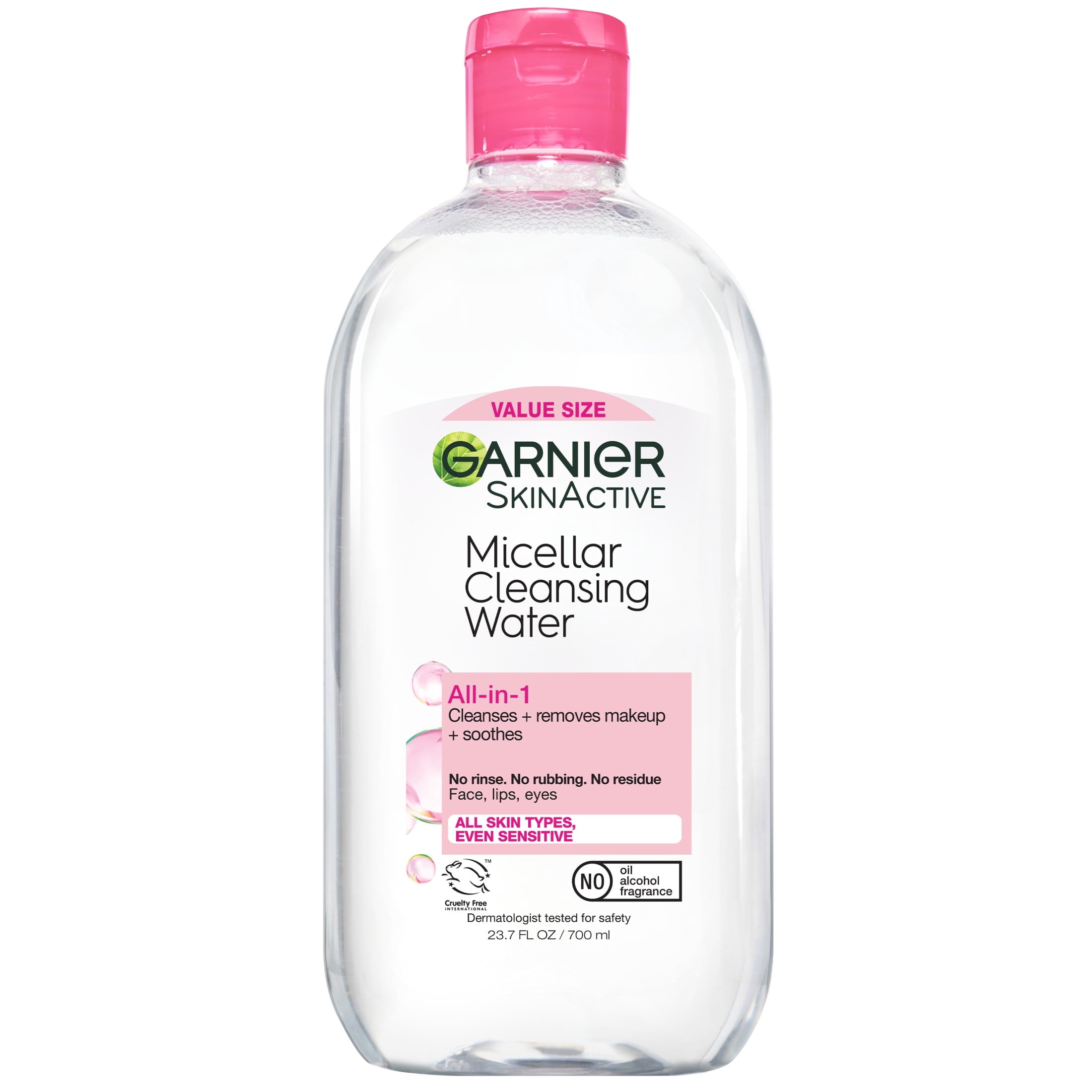 Garnier SkinActive Micellar Cleansing Water All in 1 Makeup Remover, Face Cleanser, 23.7 fl oz
