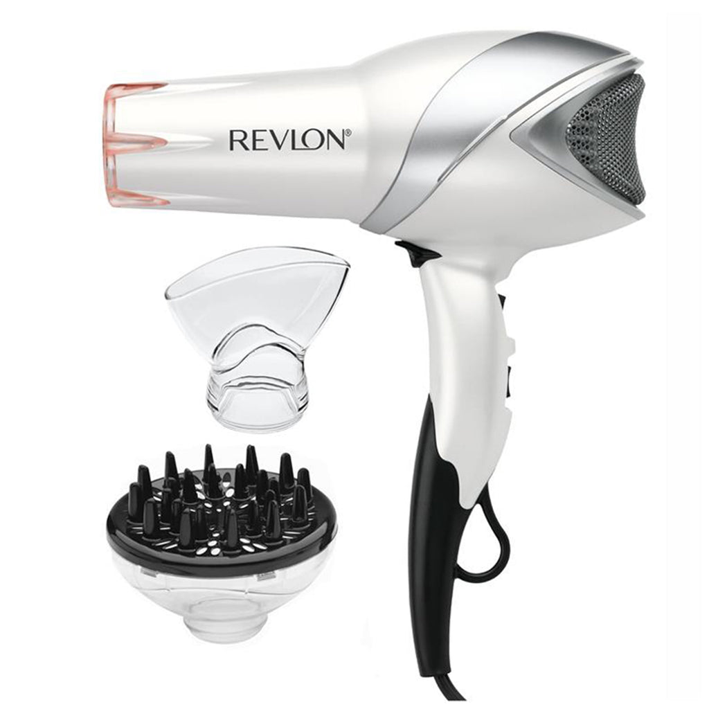 Revlon 1875W Infrared Heat + Ceramic Hair Dryer, White