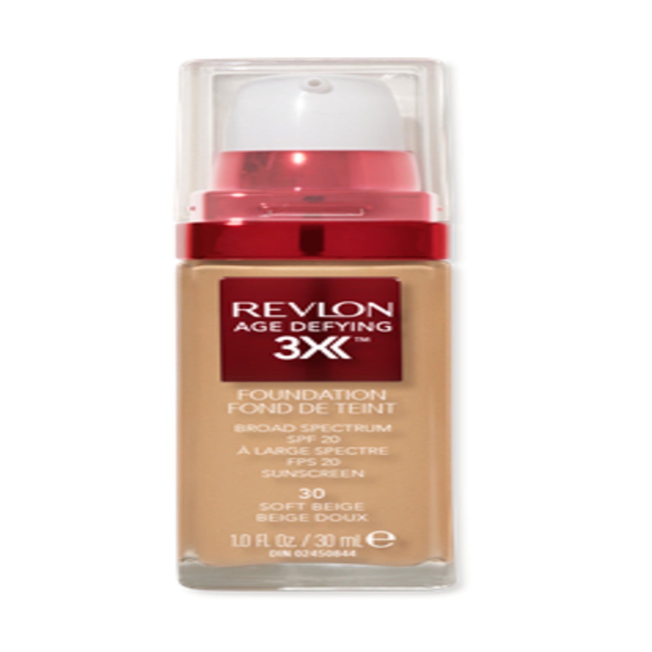 Revlon Age Defying 3X Cream Foundation Makeup, SPF 20, Soft Beige, 1 fl oz