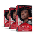 Revlon ColorSilk Beautiful Color Permanent Hair Color 3 Pack, Black, 3 Pack