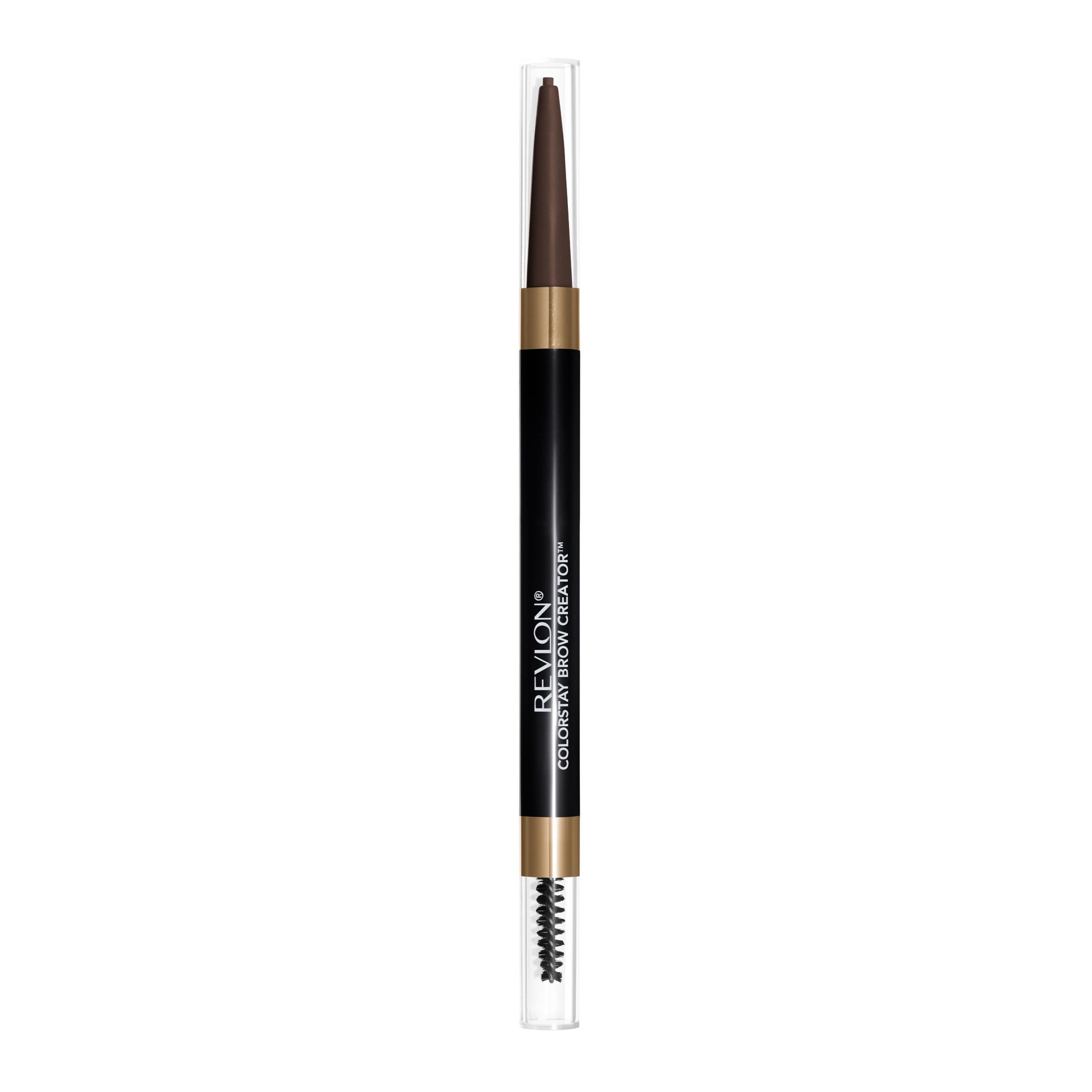 Revlon ColorStay Waterproof Brow Creator, 2-in-1 Eyebrow Pencil & Powder, 610 Dark Brown, 0.003 oz
