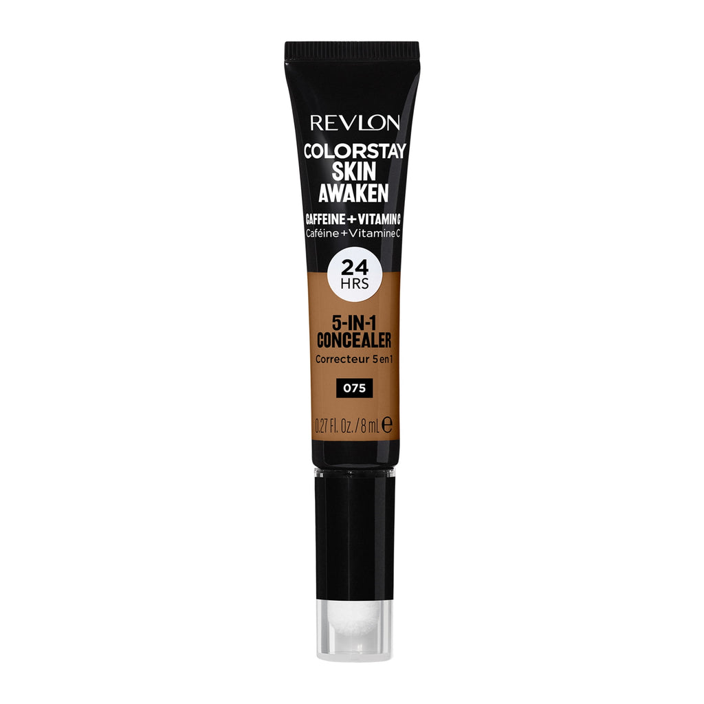 Revlon ColorStay Skin Awaken Cream Concealer Makeup, Longwear, 075 Hazelnut, 0.27 fl oz