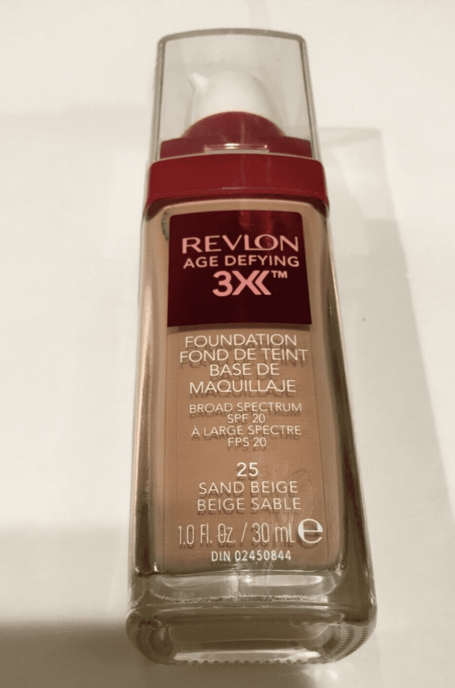 Revlon Liquid Foundation, Age Defying Makeup, 025 SAND BEIGE, 1 Fl Oz