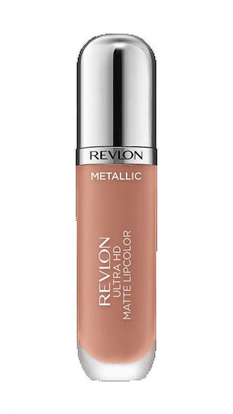Revlon Ultra HD Metallic Matte Liquid Lipcolor, Liquid Lipstick, 100% Wax-Free, Glow