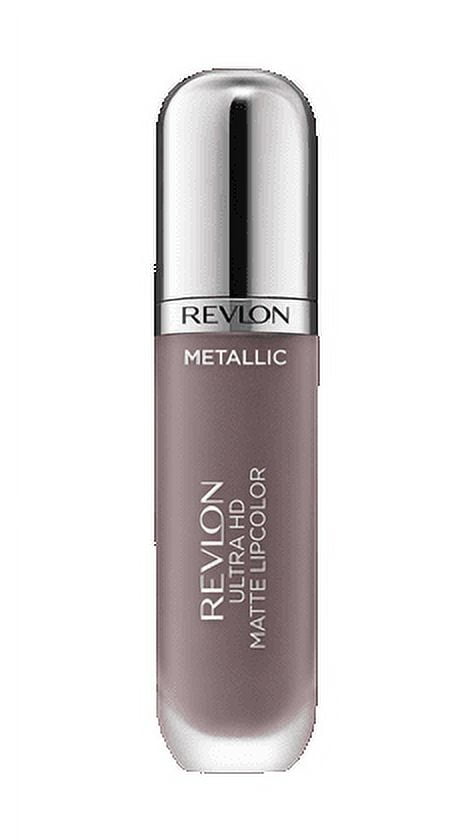 Revlon Ultra HD Metallic Matte Liquid Lipcolor, Liquid Lipstick, 100% Wax-Free, Luster