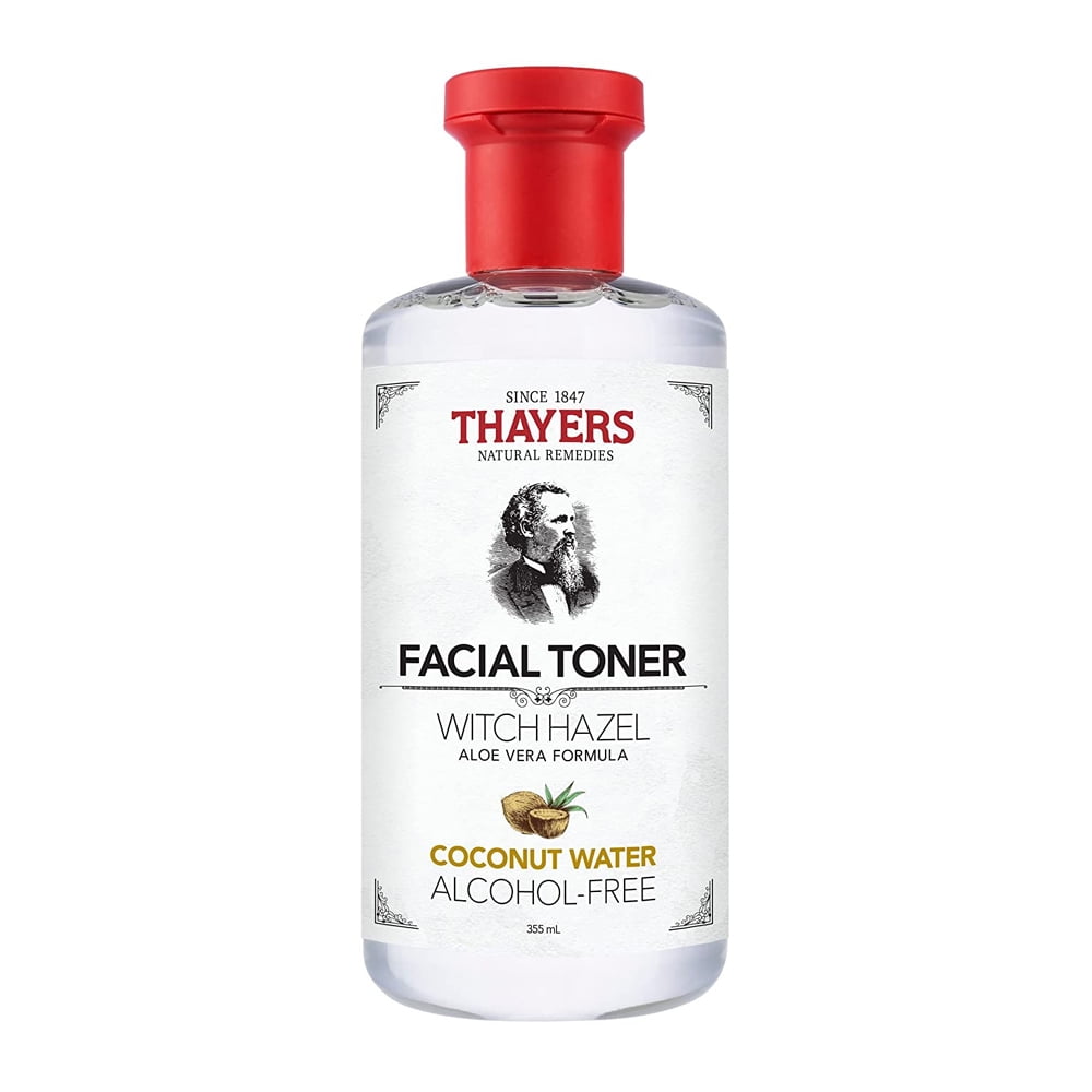 Thayers Witch Hazel Alcohol-Free Coconut Water Facial Toner with Aloe Vera Formula, 12 Oz, 6 Pack