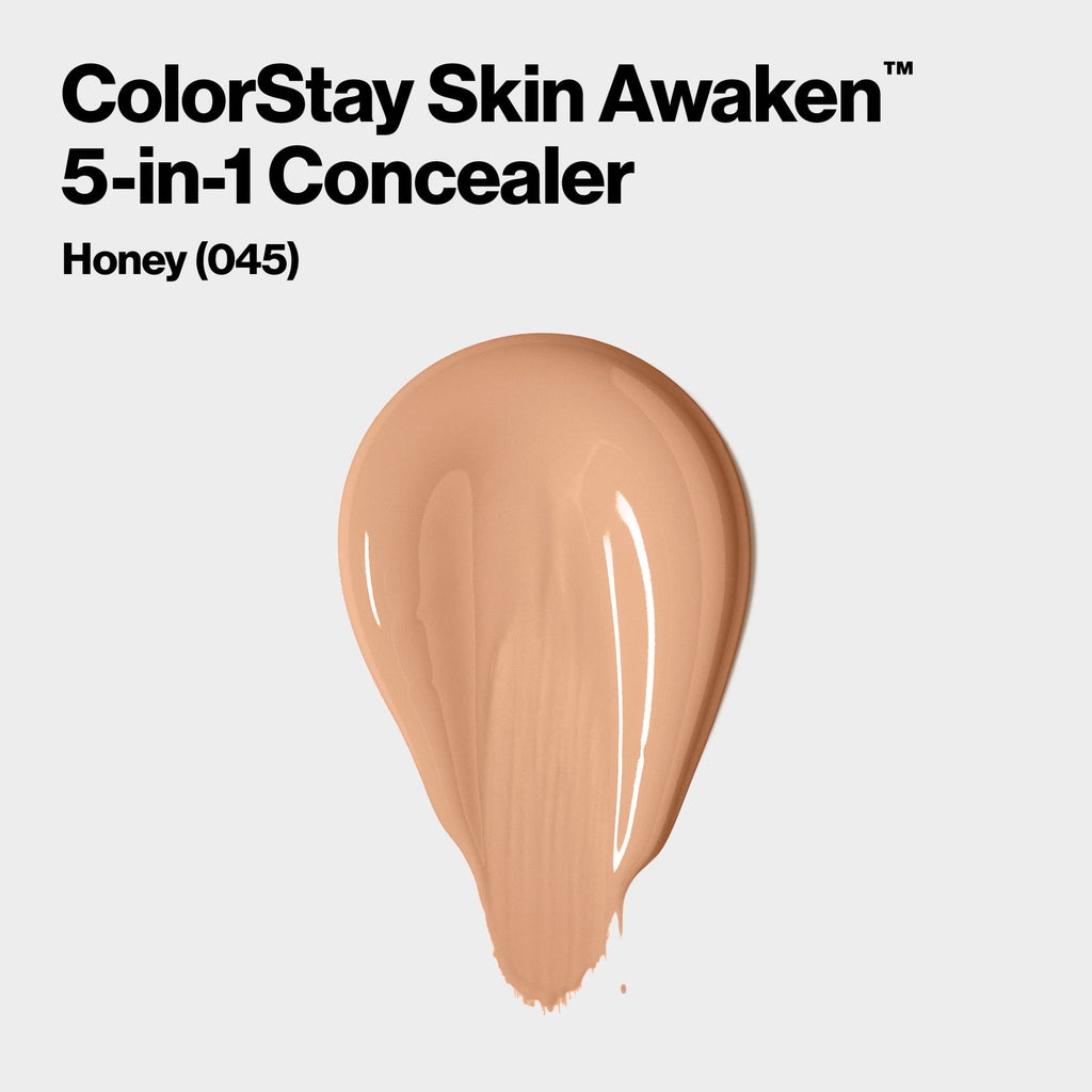 Revlon ColorStay Skin Awaken Cream Concealer Makeup, Longwear, 045 Honey, 0.27 fl oz