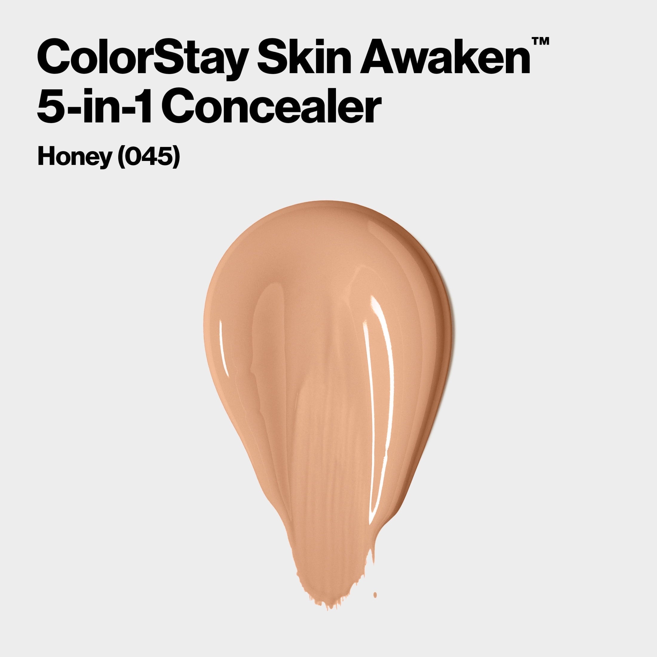 Revlon ColorStay Skin Awaken Cream Concealer Makeup, Longwear, 045 Honey, 0.27 fl oz