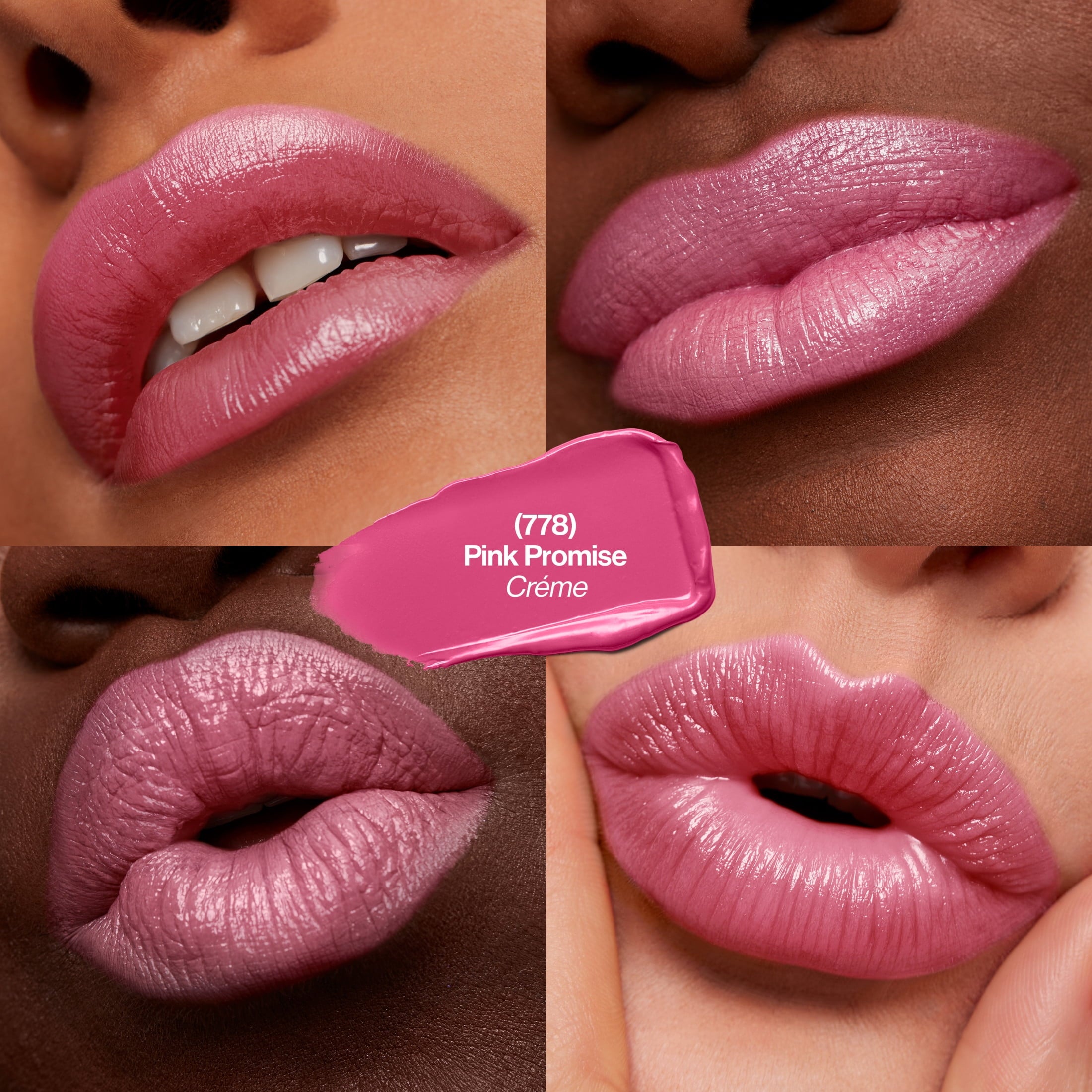 (2 pack) Revlon Super Lustrous Creme Lipstick, Creamy Formula, 778 Pink Promise, 0.15 oz