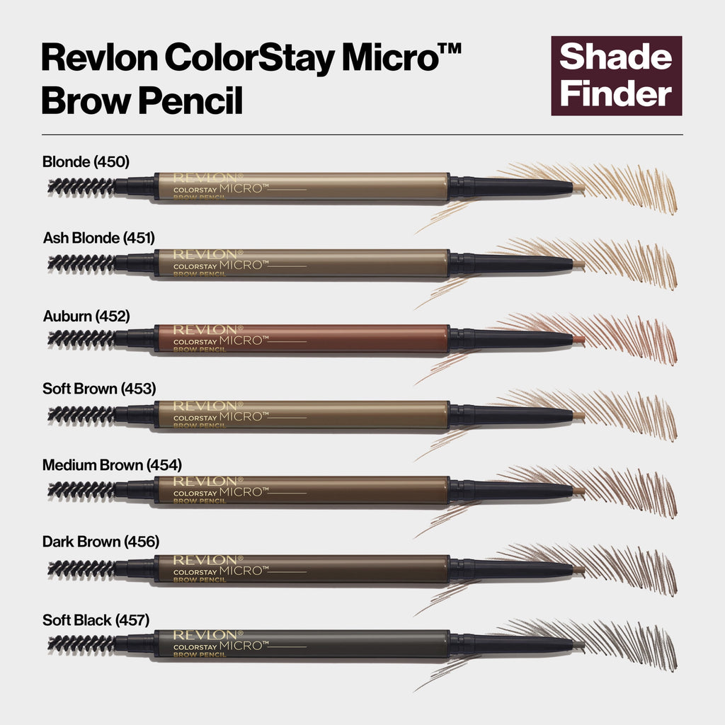 Revlon ColorStay Micro Waterproof and Long Wearing Eyebrow Pencil, 450 Blonde, 0.003 oz