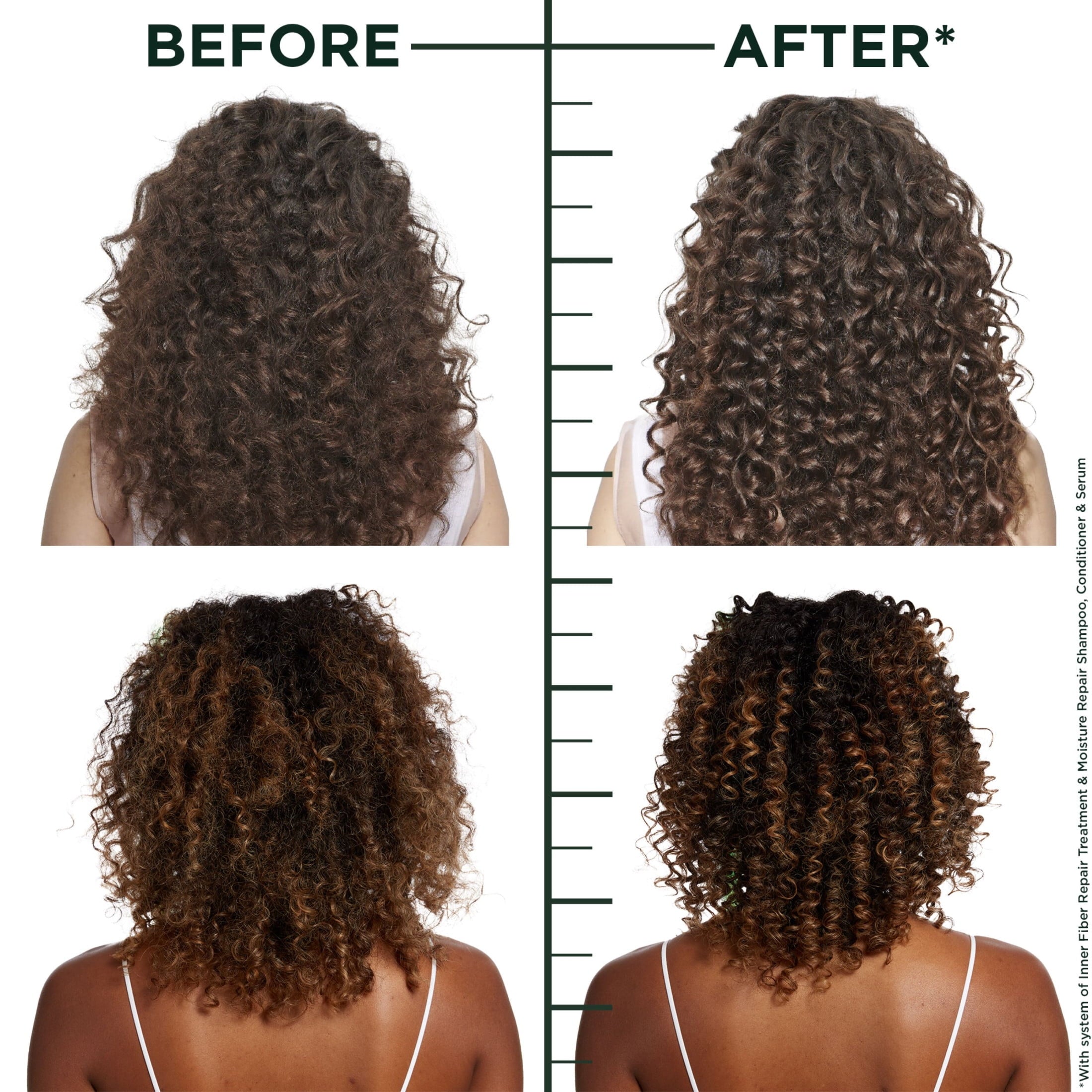Garnier Fructis Hair Filler Moisture Repair Serum Treatment, Curly Hair, 3.75 fl oz