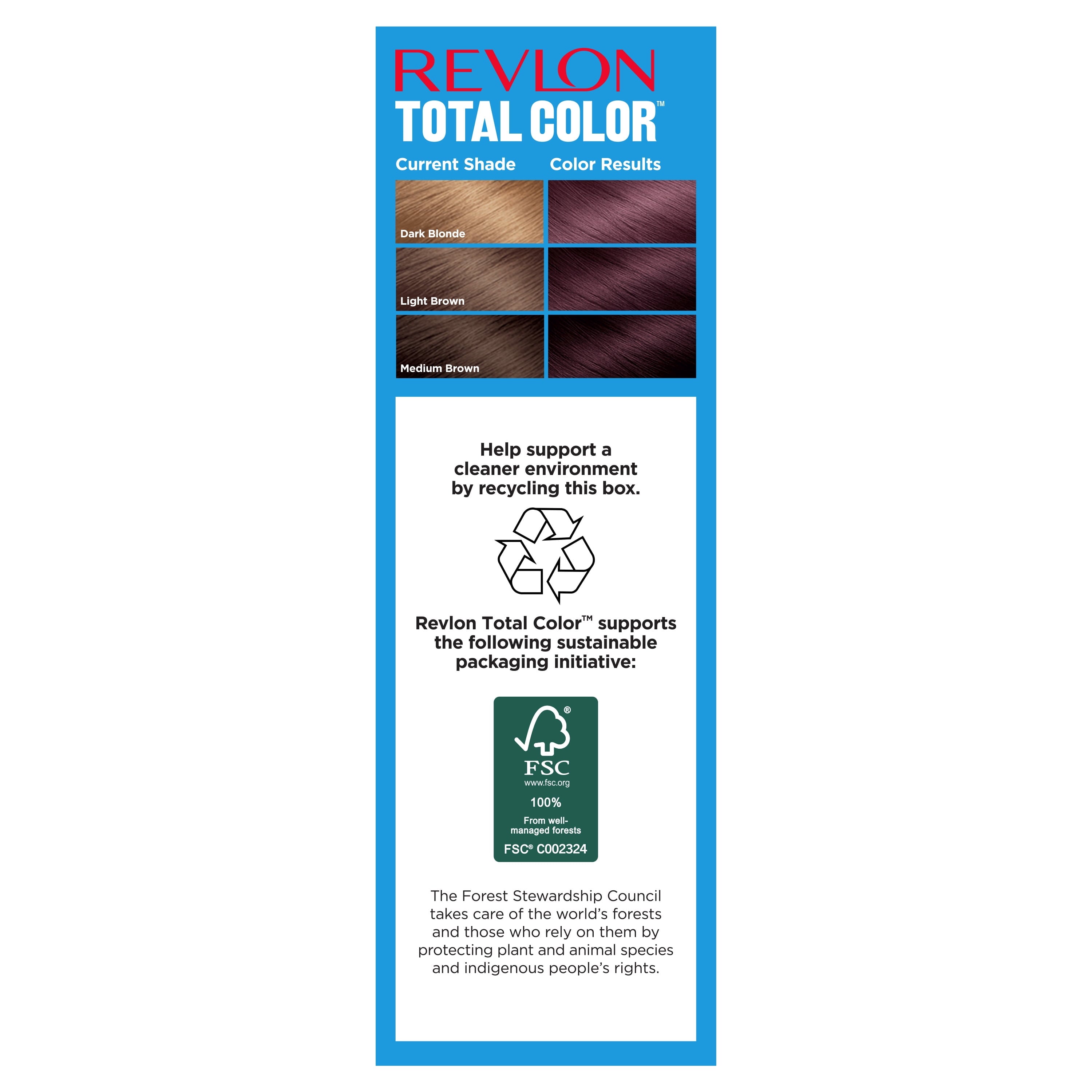 Revlon Total Color Permanent Hair Color, Clean and Vegan, 100% Gray Coverage Hair Dye, 48BV Burgundy, 5.94 fl oz