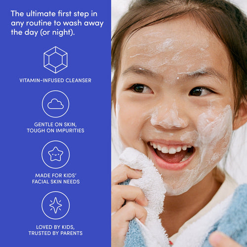 Evereden Kids Face Wash: Cool Peach, 3.4 fl oz. | Gentle Kids Skin Care