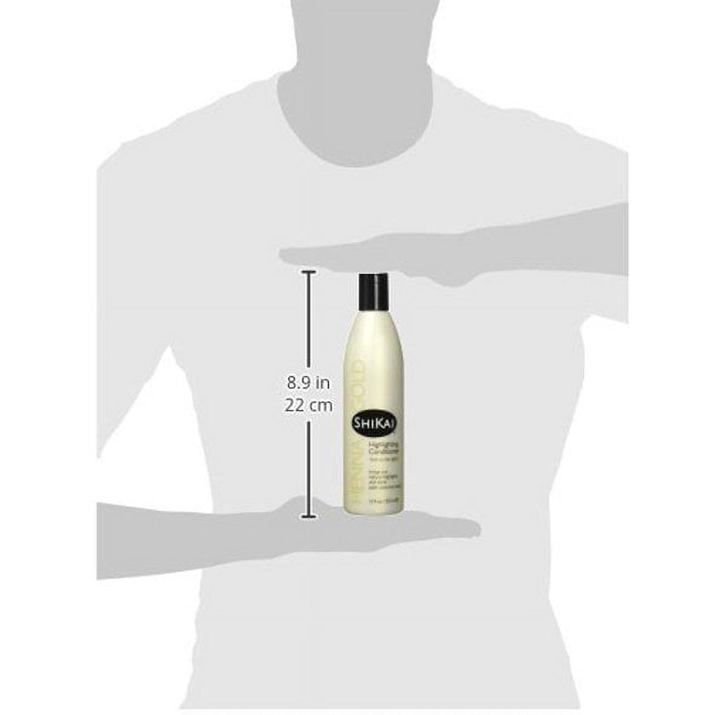 Shikai Henna Gold Highlighting Conditioner, Natural Shine, 12 oz, 6 Pack