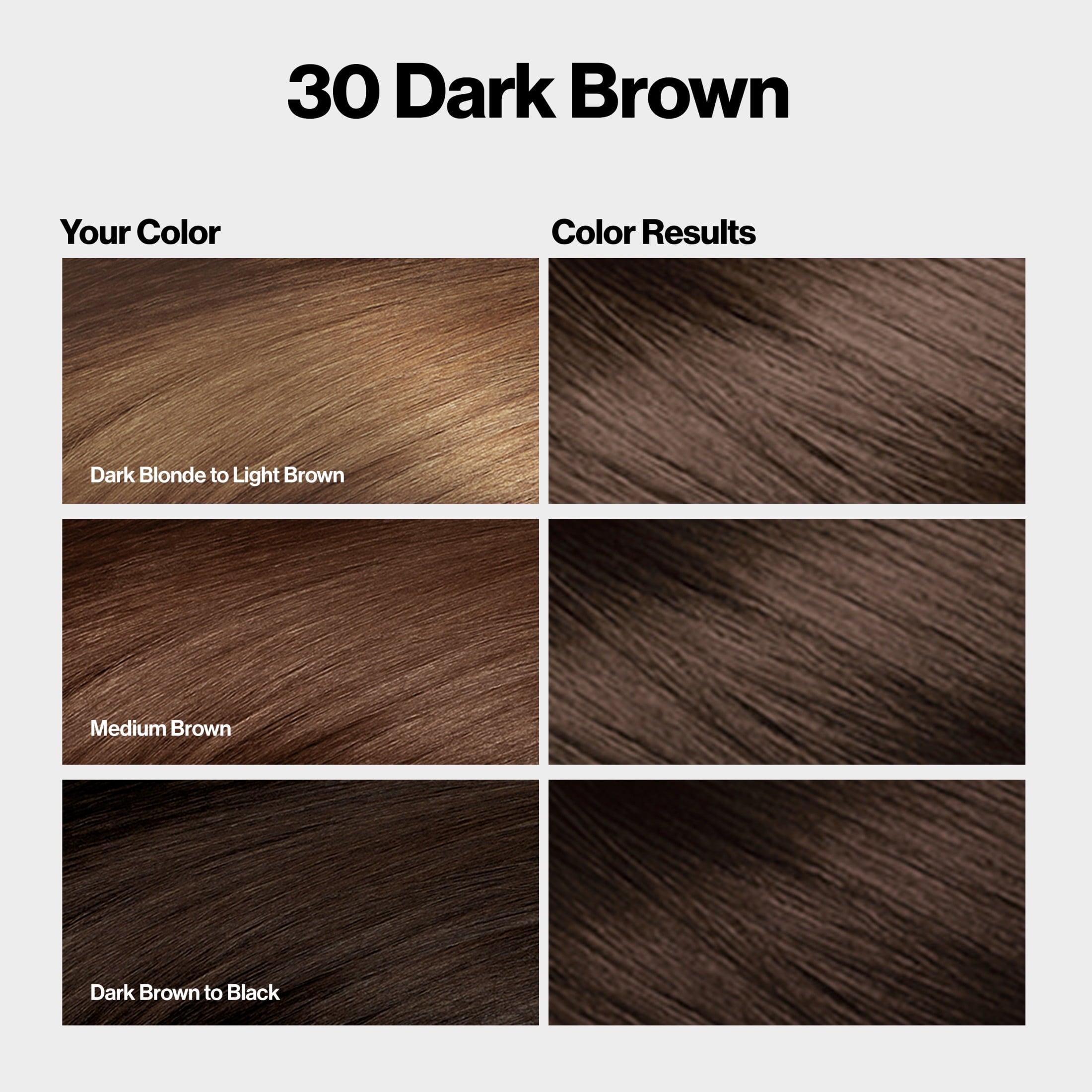 Revlon ColorSilk Permanent Hair Color, Bond Repair Complex, 30 Dark Brown, 1 pack