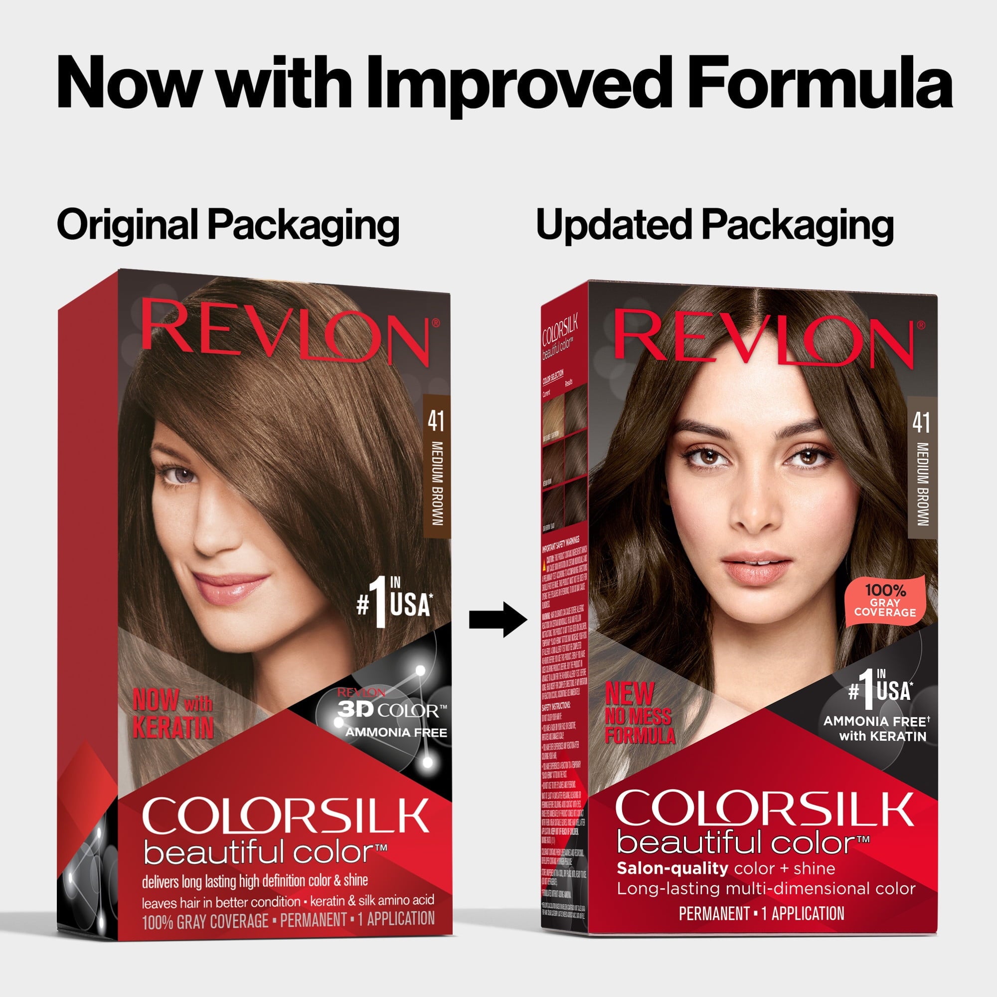 Revlon Colorsilk Beautiful Color Permanent Hair Color 3 Pack, 049 Auburn Brown, 3 Pack