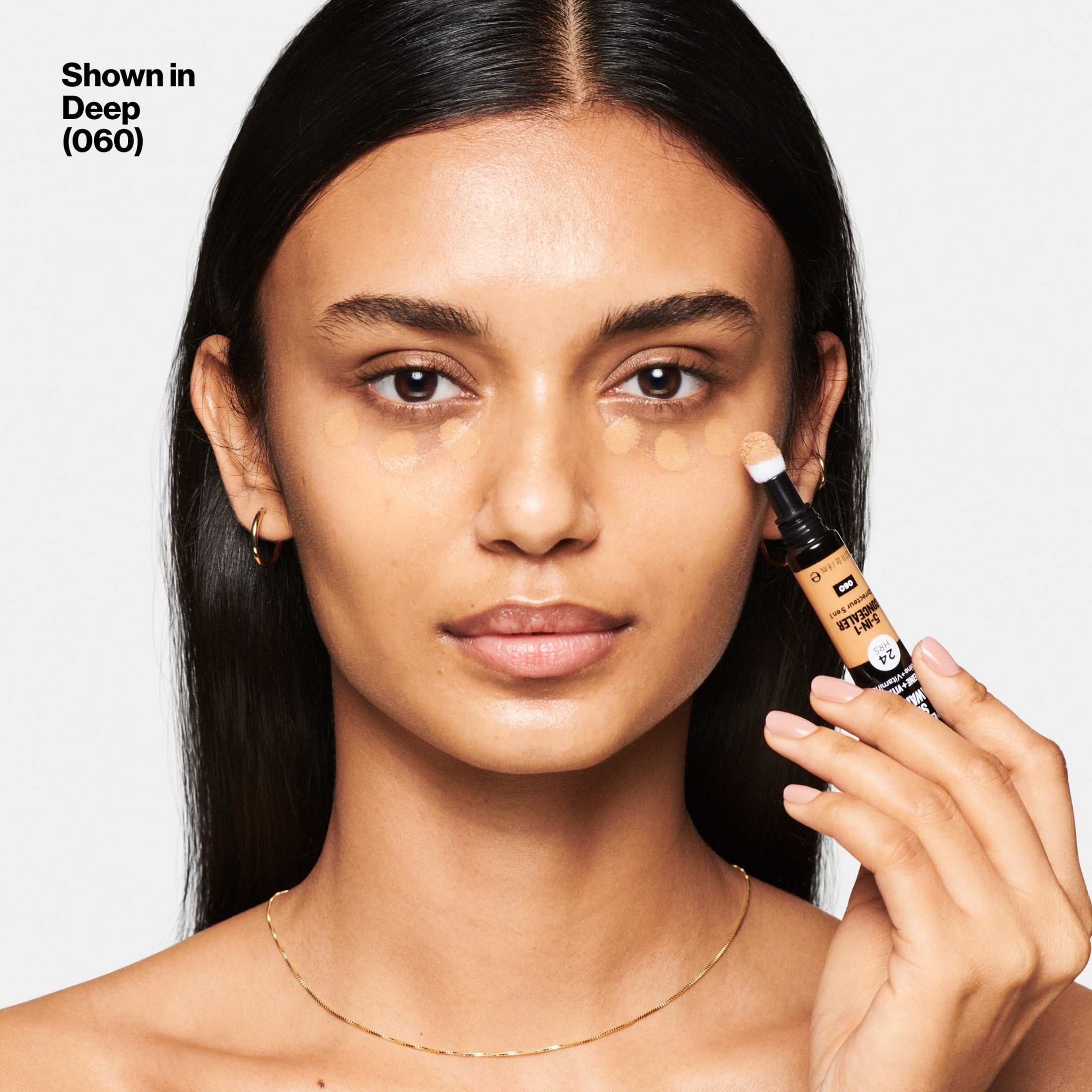 Revlon ColorStay Skin Awaken Cream Concealer Makeup, Longwear, 060 Deep, 0.27 fl oz