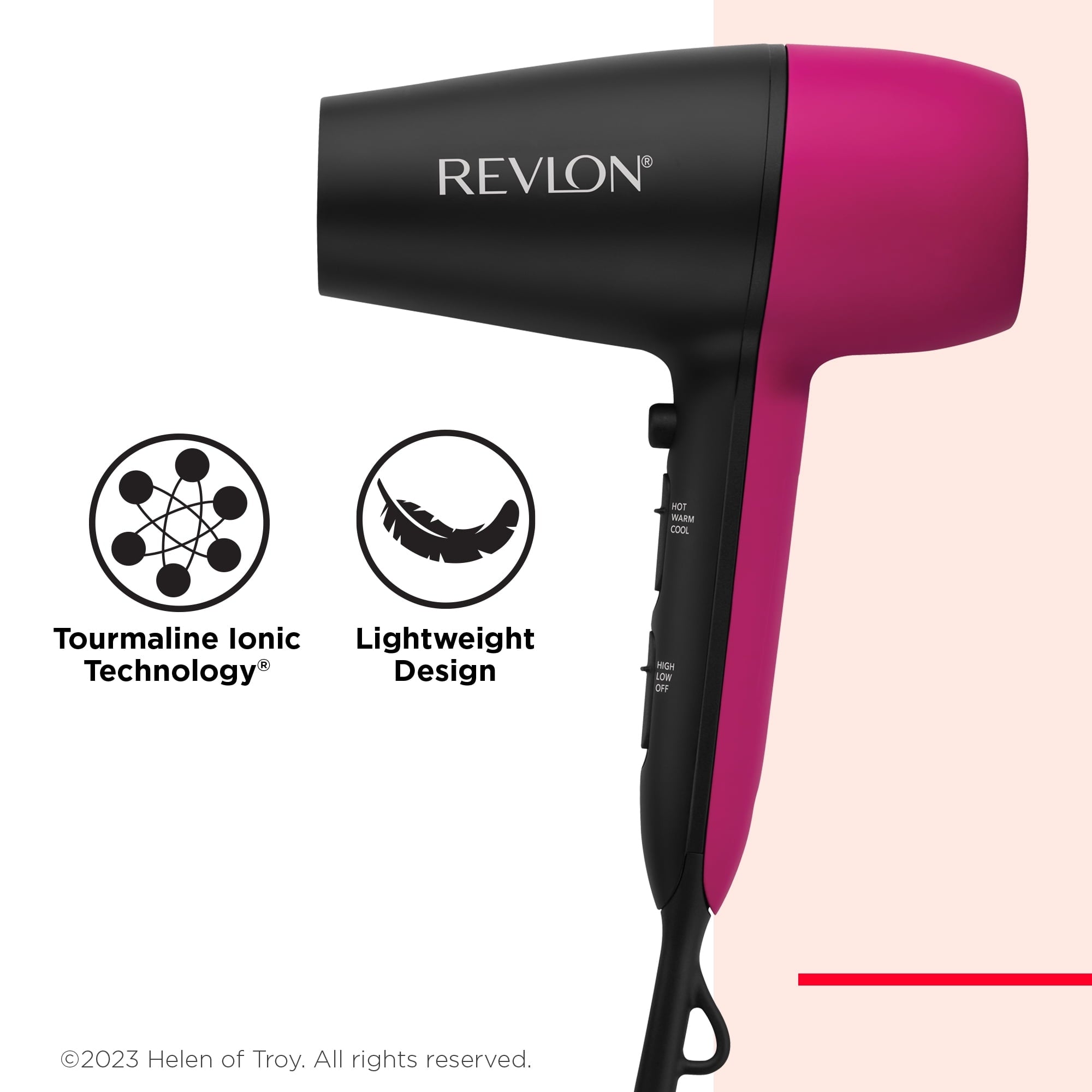 Revlon Perfect Match 1875W Essential Hair Dryer, Pink