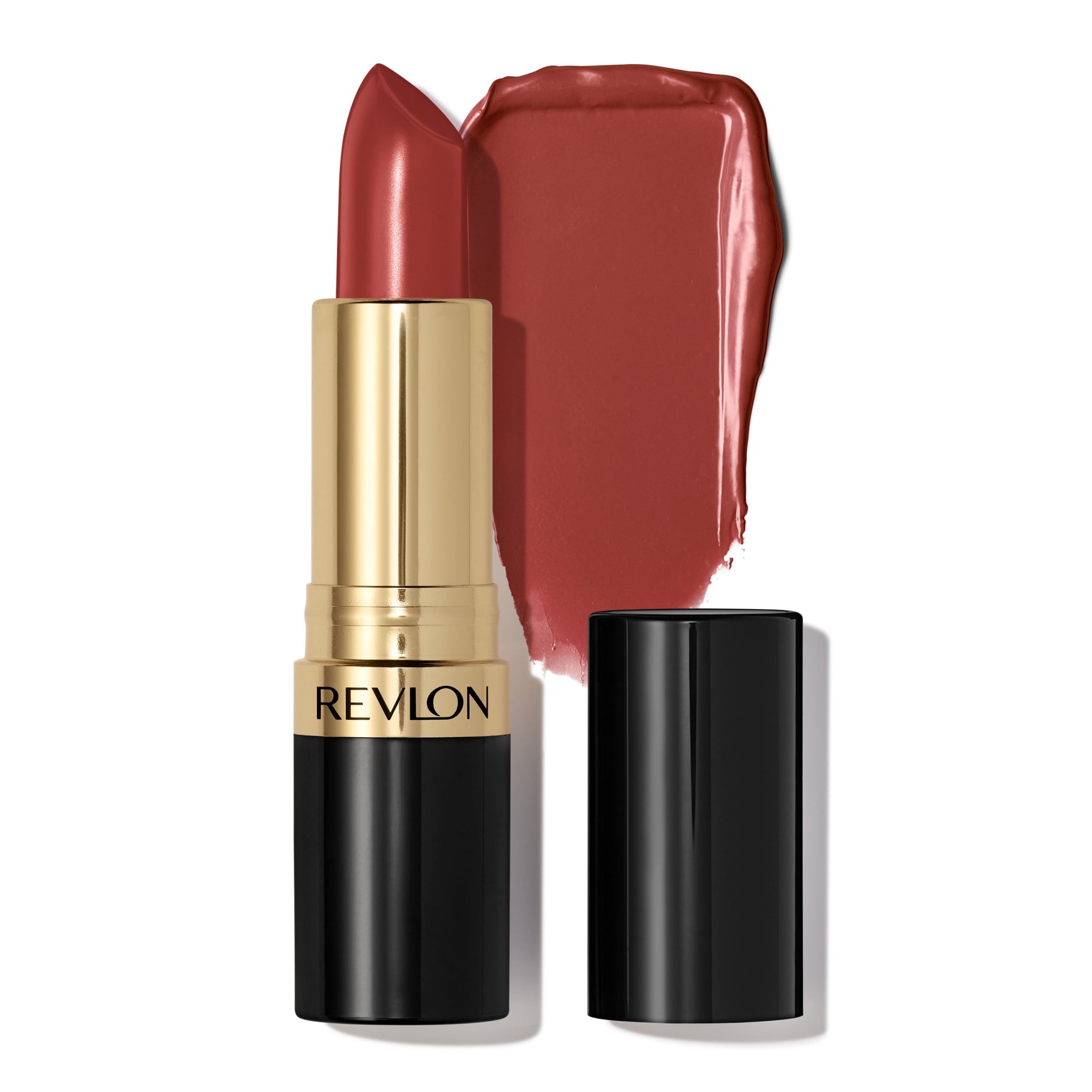 (2 pack) Revlon Super Lustrous Creme Lipstick, Creamy Formula, 535 Rum Raisin, 0.15 oz