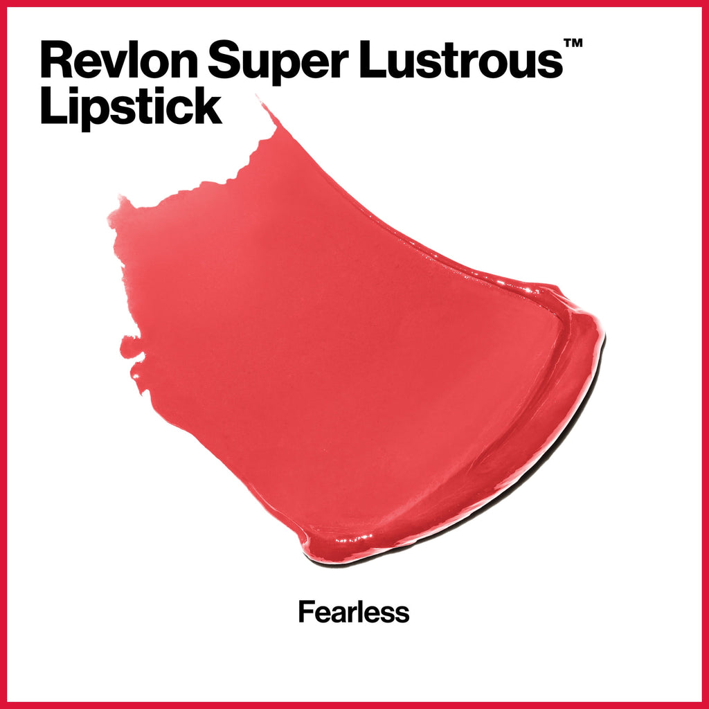 Revlon Super Lustrous Lipstick with Vitamin E and Avocado Oil, Fearless, 0.15 oz