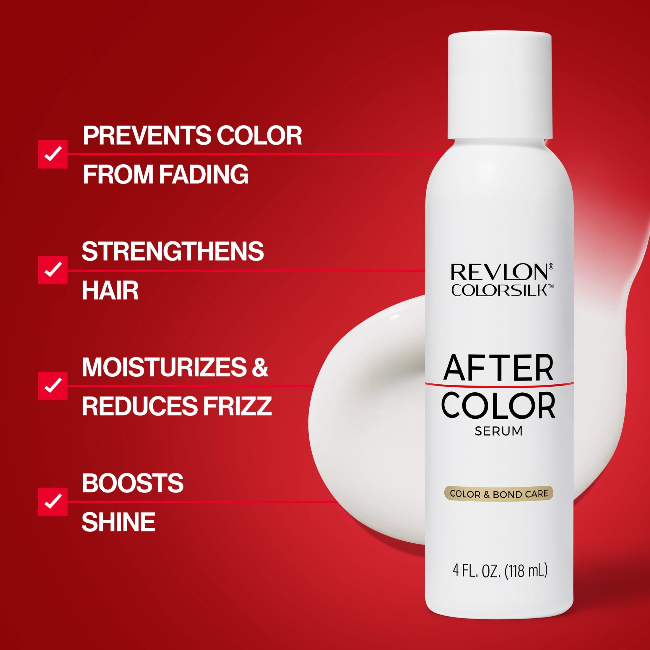 Revlon ColorSilk After Color Shielding Hair Serum Frizz Control, 4 fl oz