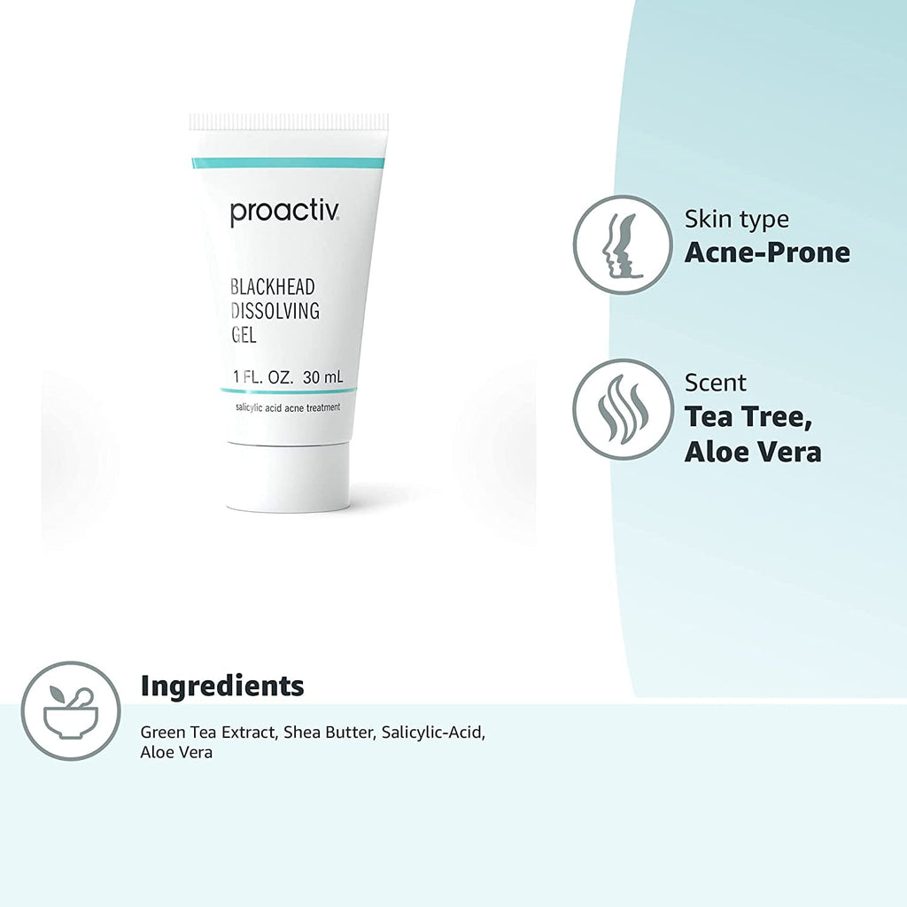 Proactiv Blackhead Dissolving Gel, Salicyclic Acid & Aloe Acne Treatment, Gently Dissolves Blackheads, Unclogs Pores and Reduce Blemishes, 1 Fl Oz