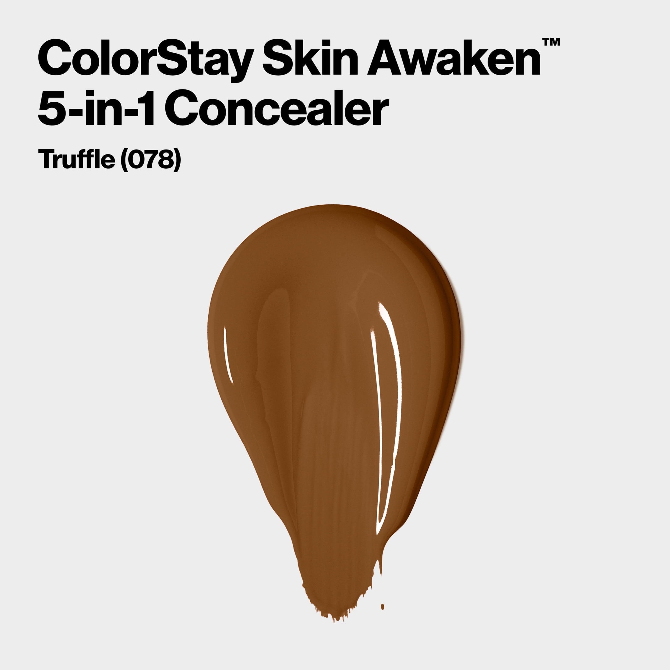 Revlon ColorStay Skin Awaken Cream Concealer Makeup, Longwear, 078 Truffle, 0.27 fl oz