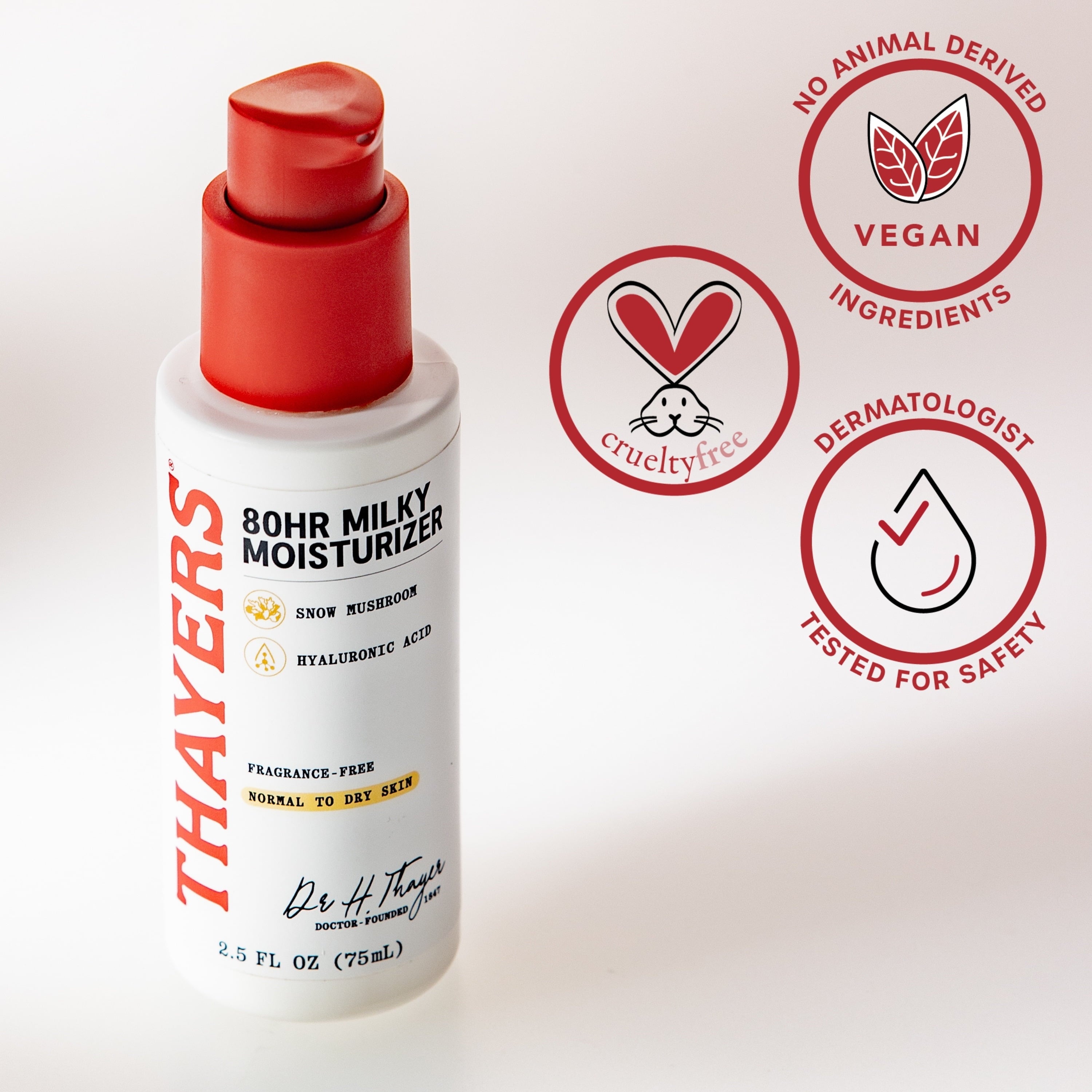 Thayers Face Care 80 Hour Hydrating Milky Liquid Moisturizer, 2.5 fl. oz