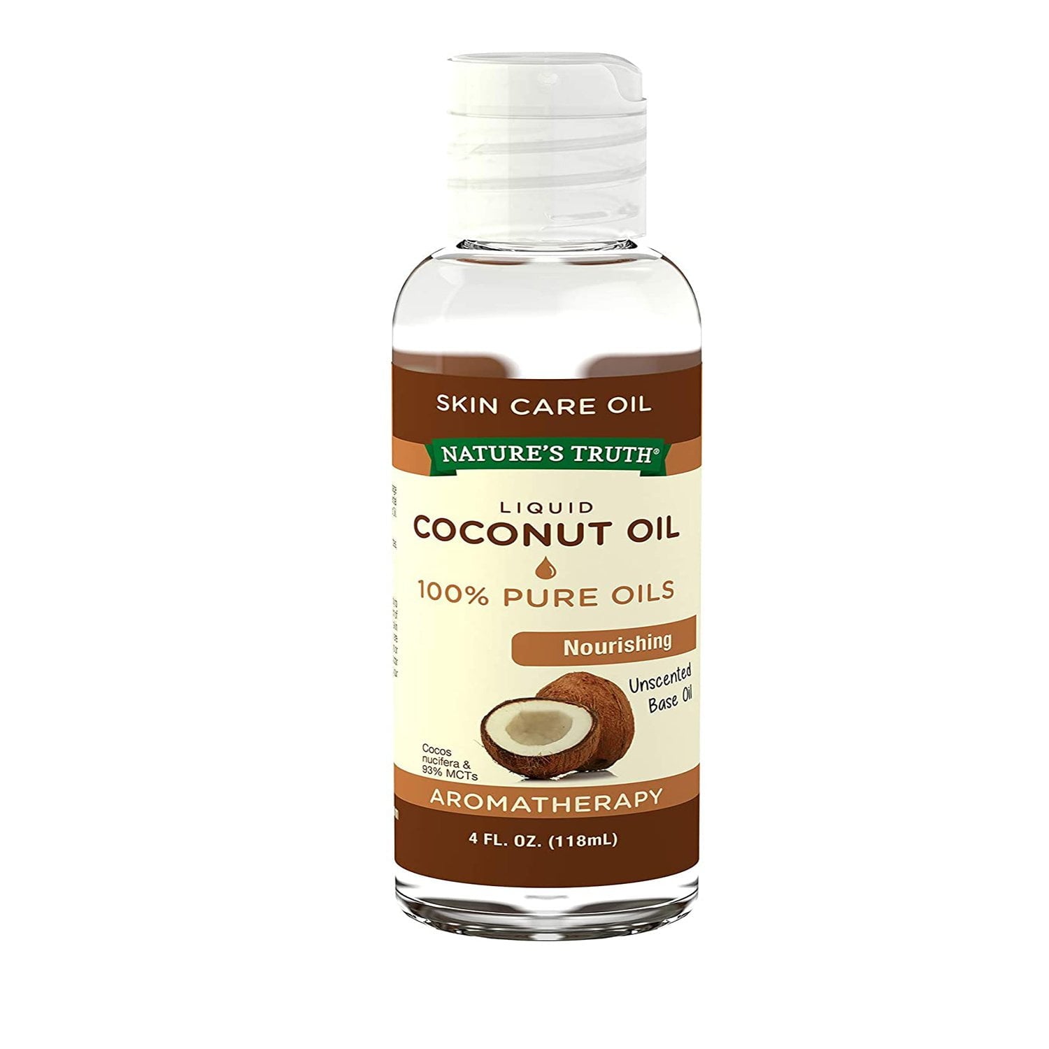 Nature's Truth Aromatherapy Pure Coconut Oil, 4oz. Per Bottle 5 Pack
