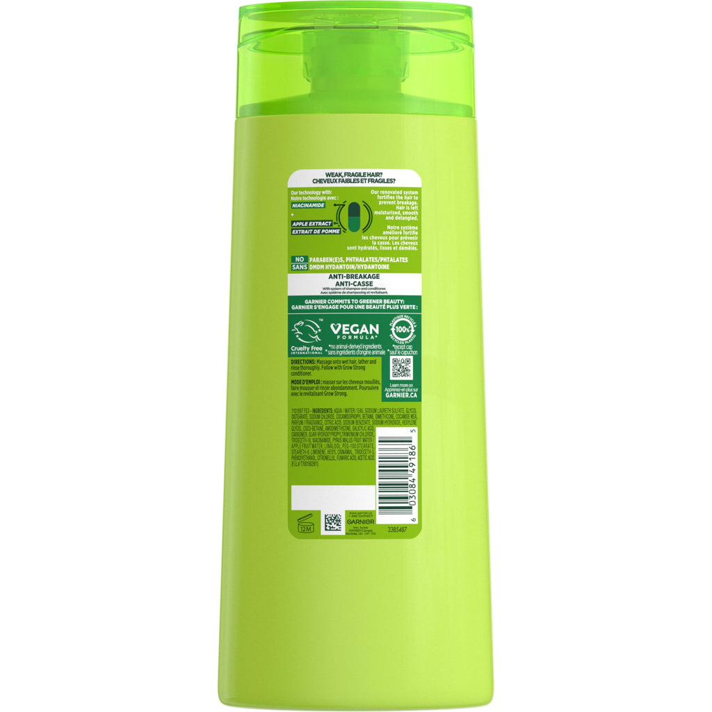 Garnier Fructis Grow Strong Nourishing Shampoo with Ceramide, Apple Extract,  All Hair Types 22 fl oz