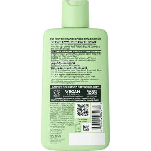 Garnier Fructis Hair Filler Strength Squeeze Repair Conditioner with Vitamin Cg, 10.1 fl oz