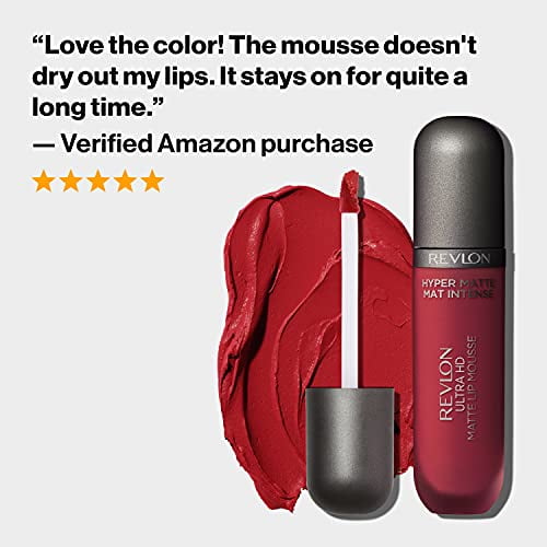 2 Pack Liquid Lipstick by Revlon, Face Makeup, Ultra HD Matte Lip Mousse, Longwear Rich Lip Colors in Plum / Berry, 830 Death Valley, 0.02 Oz