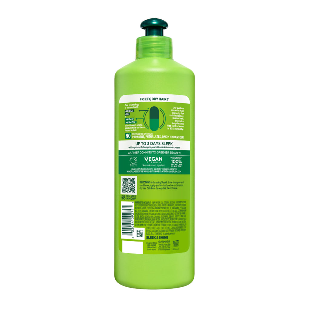 Garnier Fructis Sleek Leave-In Hair Conditioner XL, 16.9 fl oz
