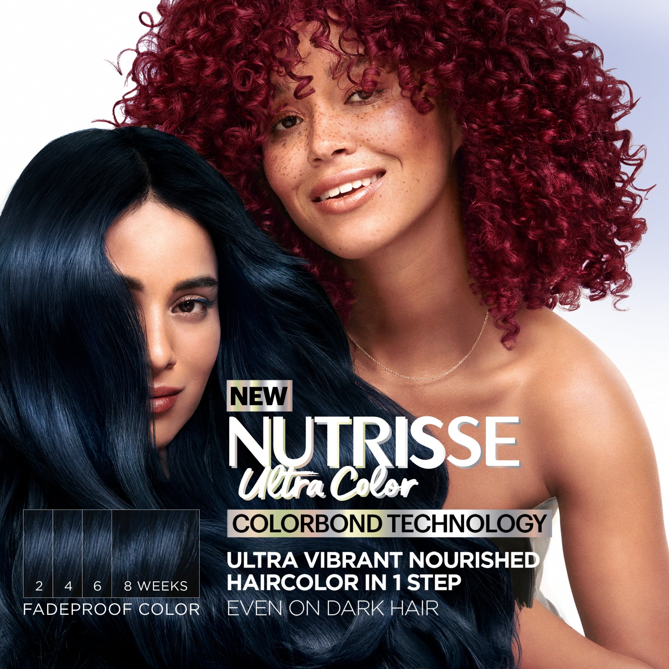 Garnier Nutrisse Ultra Nourishing Unisex Hair Color Highlights Creme, V2 Dark Intense Violet, 1 Kit