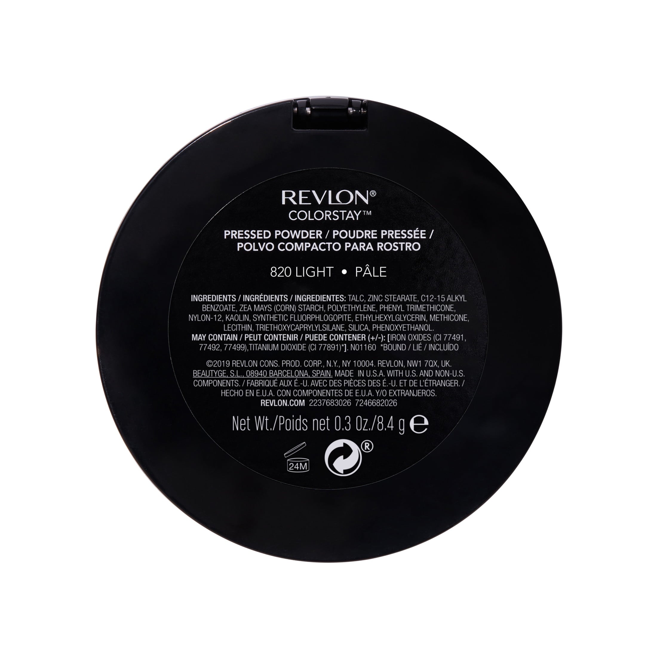 Revlon ColorStay Pressed Powder Makeup, Full Coverage, Longwearing, 820 Light, 0.3 oz